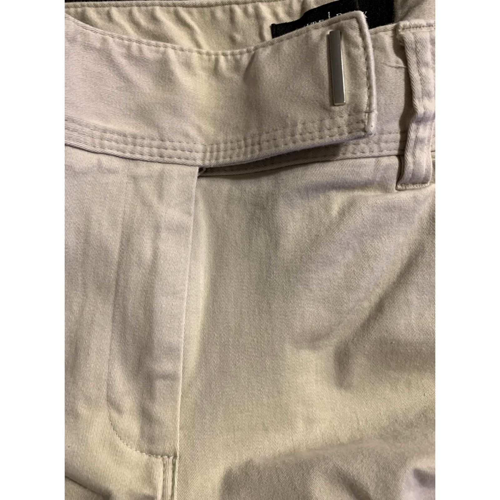 White House Black Market White House Black Market Slim Crop Ankle Pants Sz 6 beige khaki Size 28" / US 6 / IT 42 - 5 Thumbnail