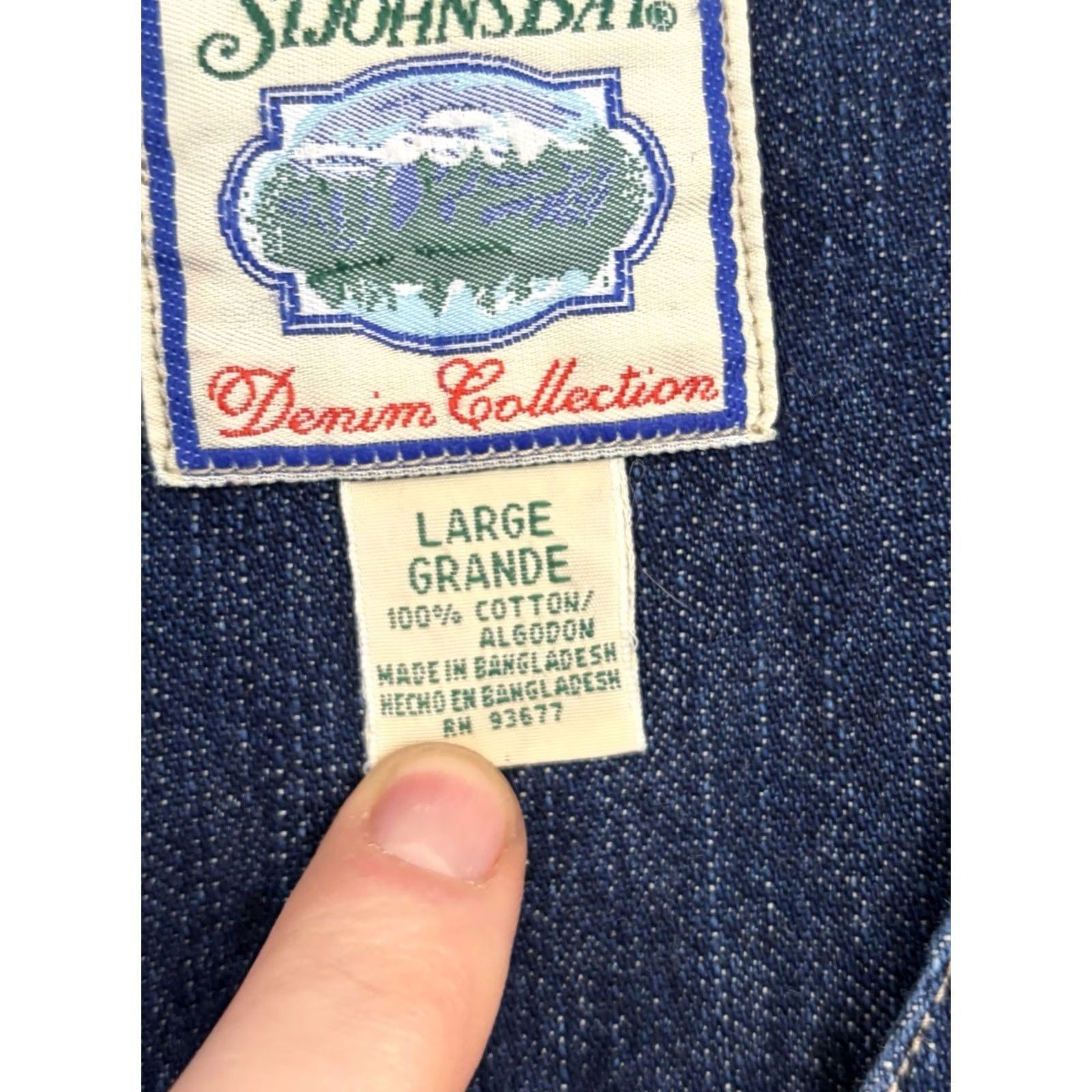 Vintage Vintage St. John'S Bay Denim Vest Womens Large Size Size L / US 10 / IT 46 - 6 Thumbnail