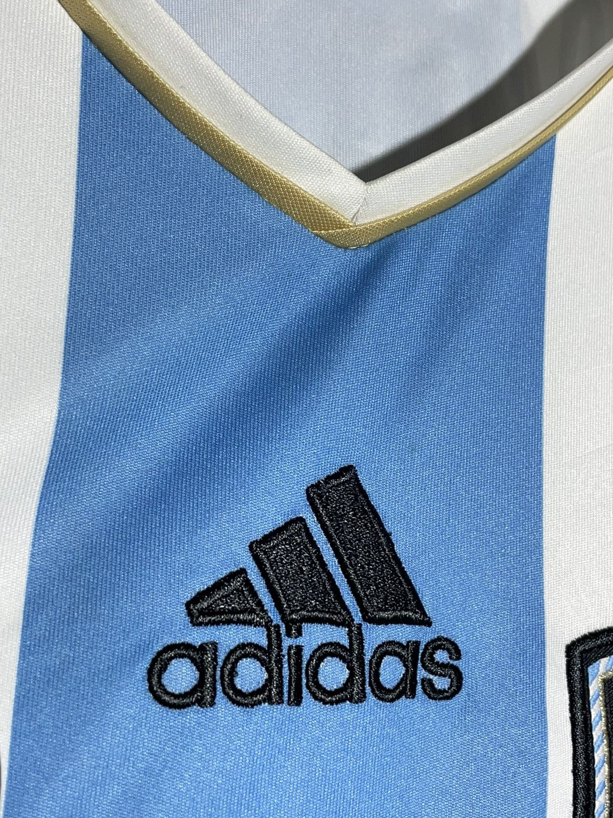Adidas #10 Messi National Team Argentina Adidas 2011 Football Shirt Size US L / EU 52-54 / 3 - 4 Thumbnail