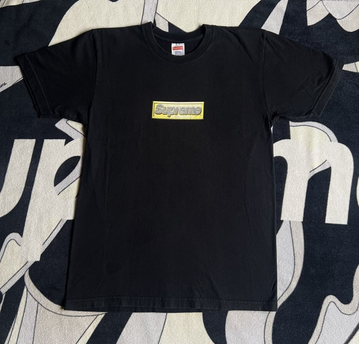 Supreme SS13 Supreme Bling Box Logo Tee - Black | Grailed