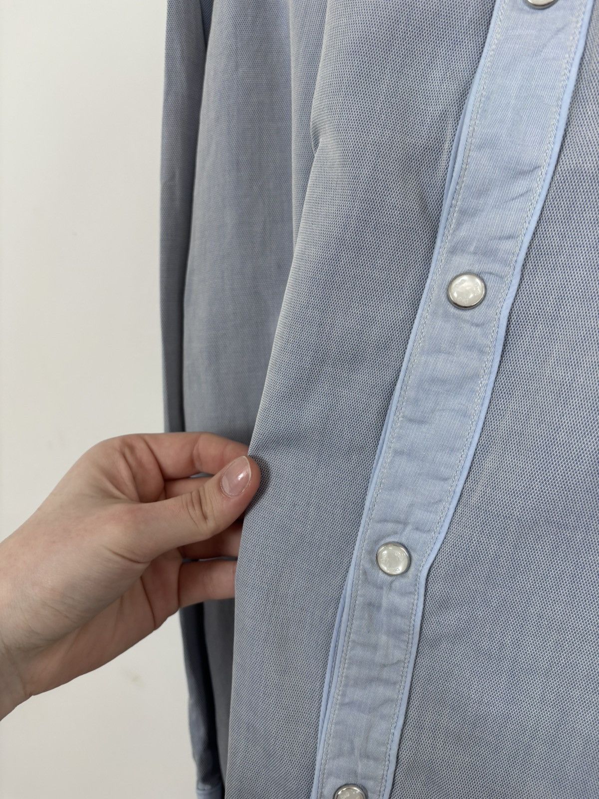 Dolce & Gabbana Dolce & Gabbana Men’s Light Blue Button Up Long Sleeve Shirt Size US L / EU 52-54 / 3 - 9 Thumbnail