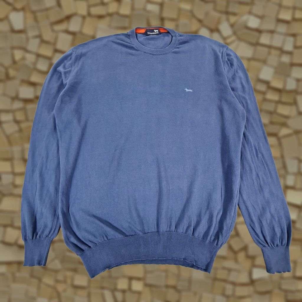 Harmont & Blaine Harmont & Blaine Jumper Mens 3XL Cotton Knit Pullover Blue Crew Neck Size US XXL / EU 58 / 5 - 1 Thumbnail