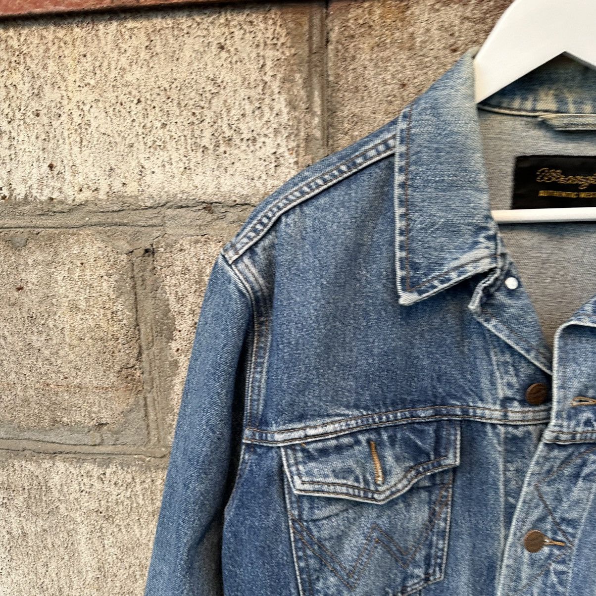 Wrangler Vintage Western Wrangler Denim Jacket Crazy Fit Size L Y2K Size US L / EU 52-54 / 3 - 6 Thumbnail