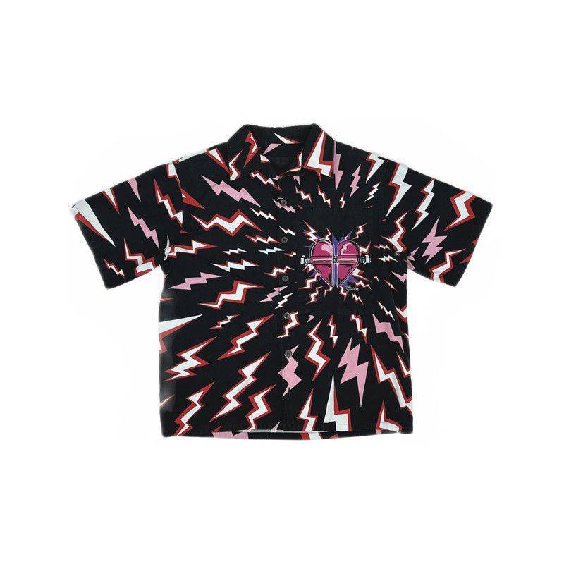 Prada Prada Lightning Print Short Sleeve Shirt-2506 Size US M / EU 48-50 / 2 - 9 Thumbnail