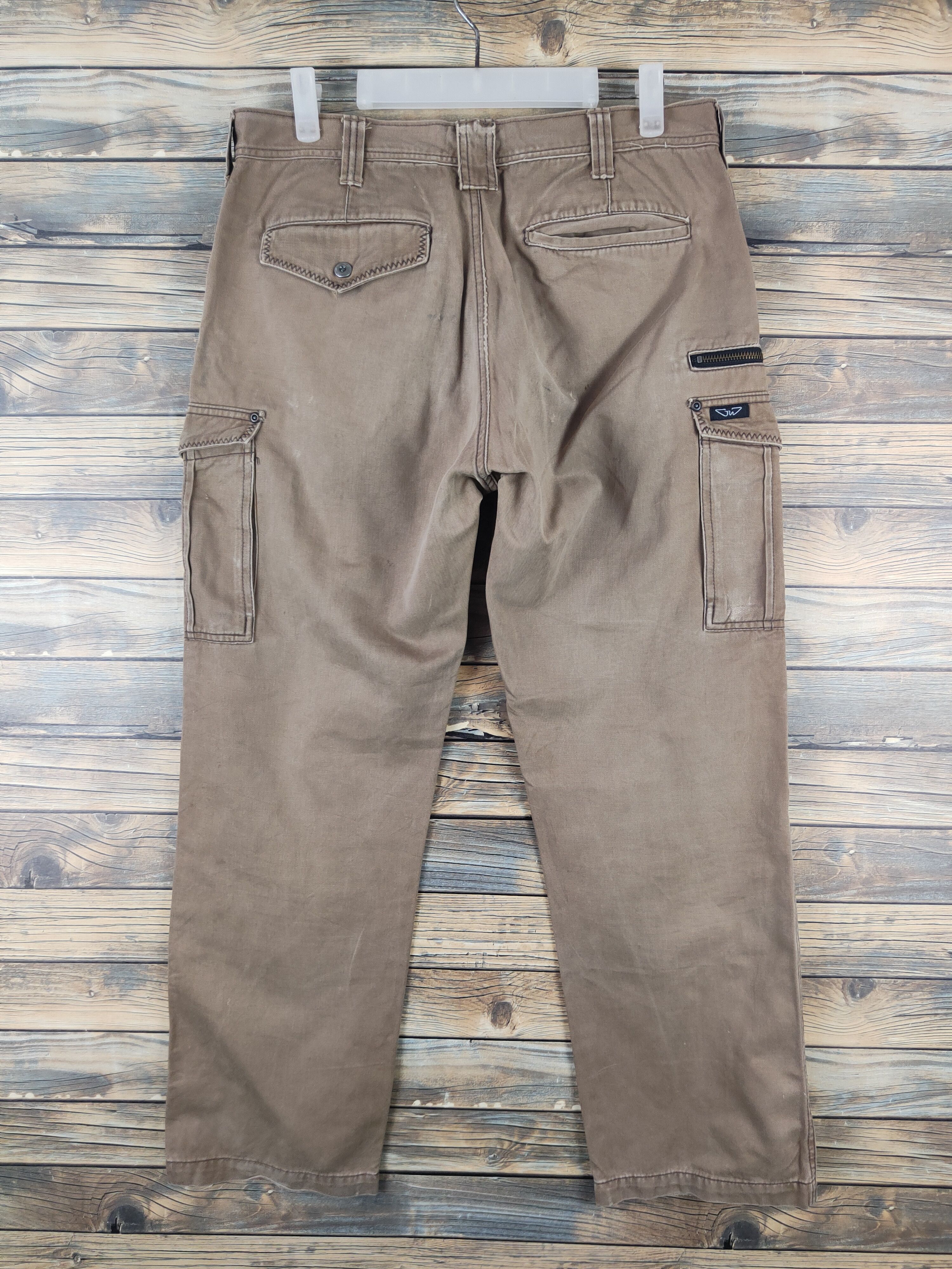 Japanese Brand DL GW Beige Multipocket Cargo Pants #46-256T Size US 32 / EU 48 - 7 Thumbnail