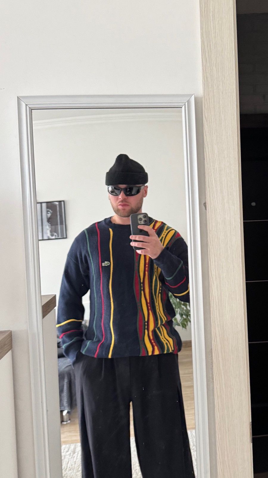 Lacoste Vintage Lacoste Made in France Knit Sweater – Coogi Style Size US L / EU 52-54 / 3 - 1 Thumbnail