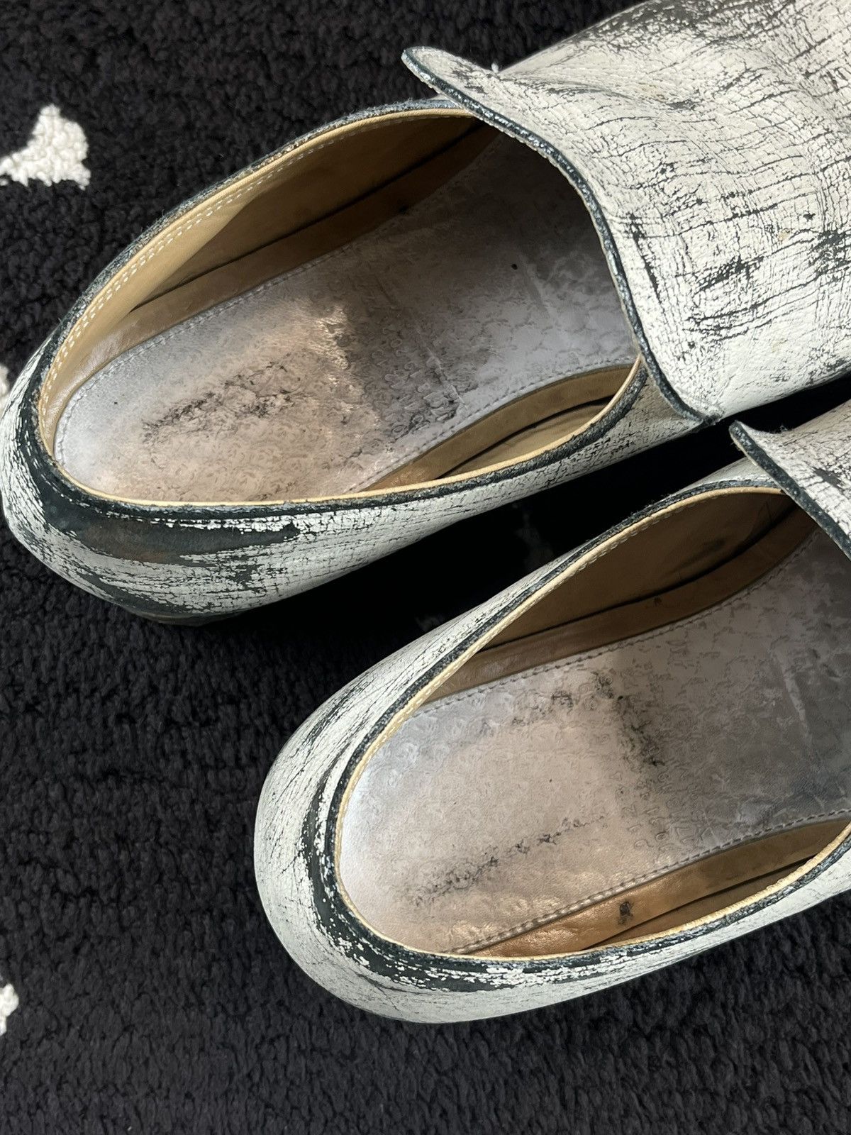 Maison Margiela FW12 Maison Margiela H&M Painted Leather Loafers Size US 8 / EU 41 - 11 Thumbnail
