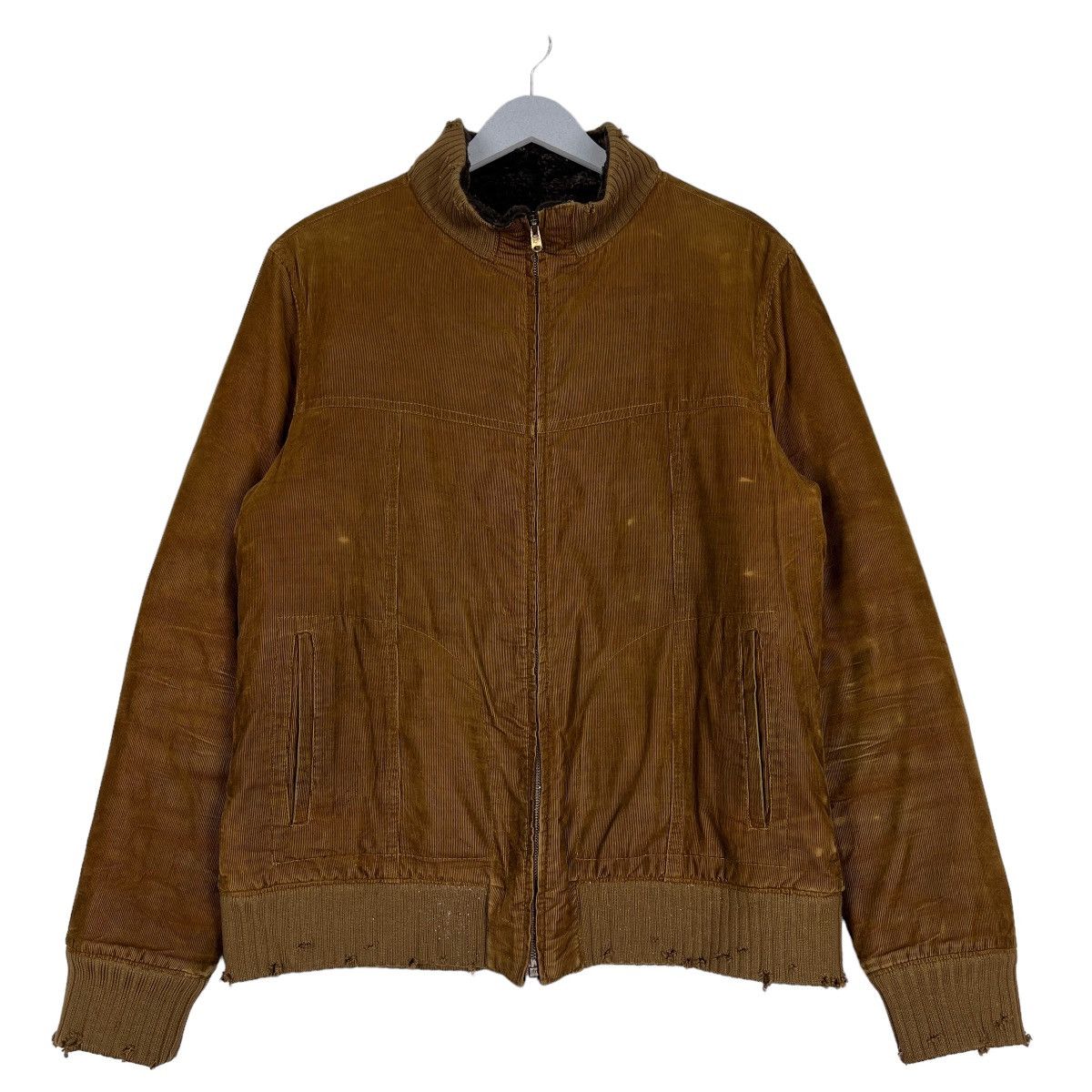 Japanese Brand 🔥 INCERTUS CORDUROY FAUX FUR LINING BOMBER JACKET Size US M / EU 48-50 / 2 - 1 Thumbnail