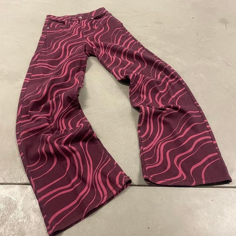 Vintage Baggy Y2K zebra print Jeans 24x32 Size US 26 / EU 42 - 1 Thumbnail