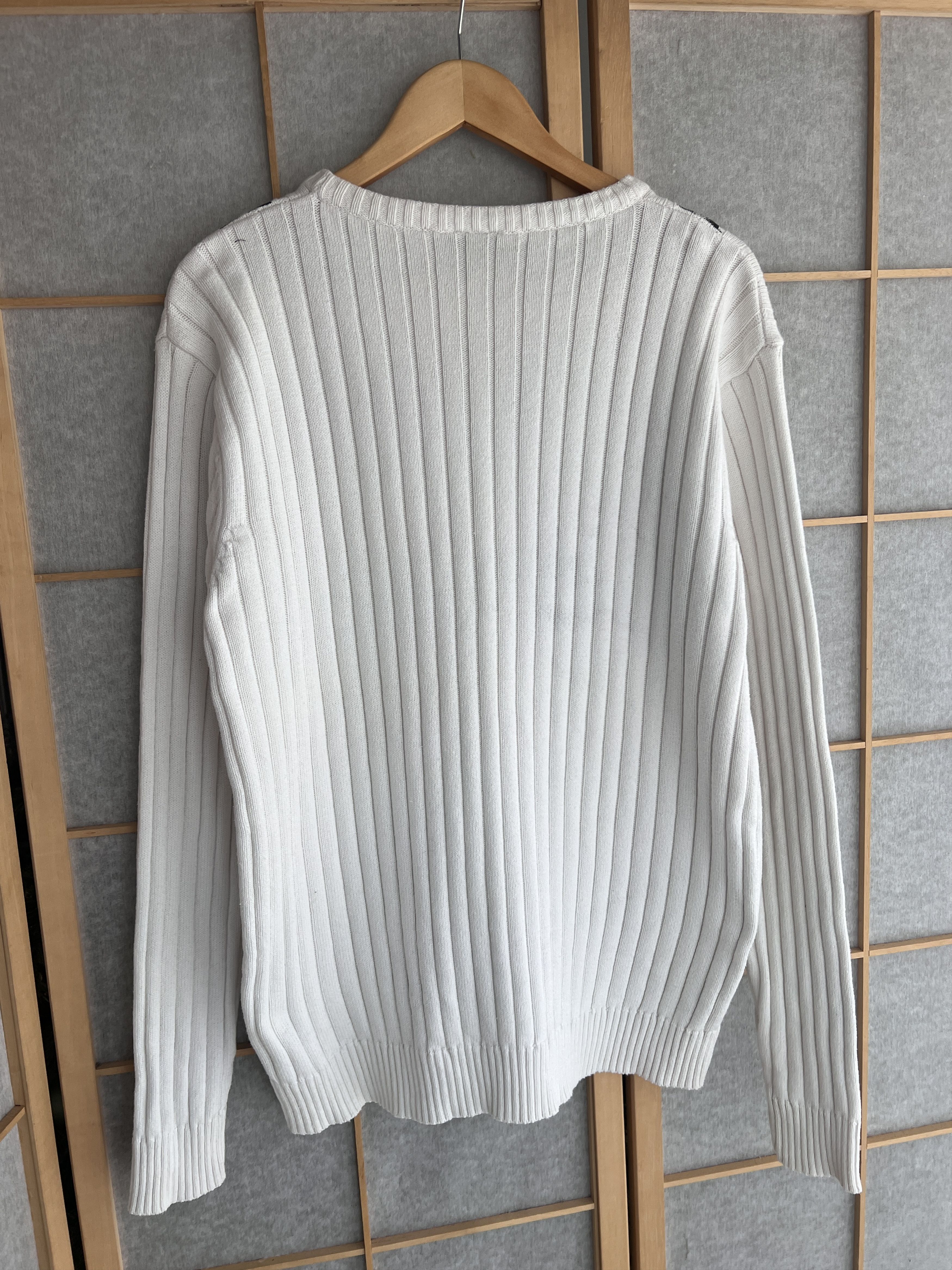 Japanese Brand Japan tribal 2000s Y2K ribbed structure knit sweater dragon Size US L / EU 52-54 / 3 - 14 Thumbnail