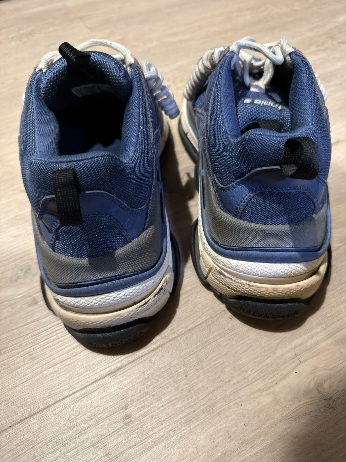 Balenciaga Balenciaga Triple S OG Navy Blue Size US 8 / EU 41 - 5 Thumbnail