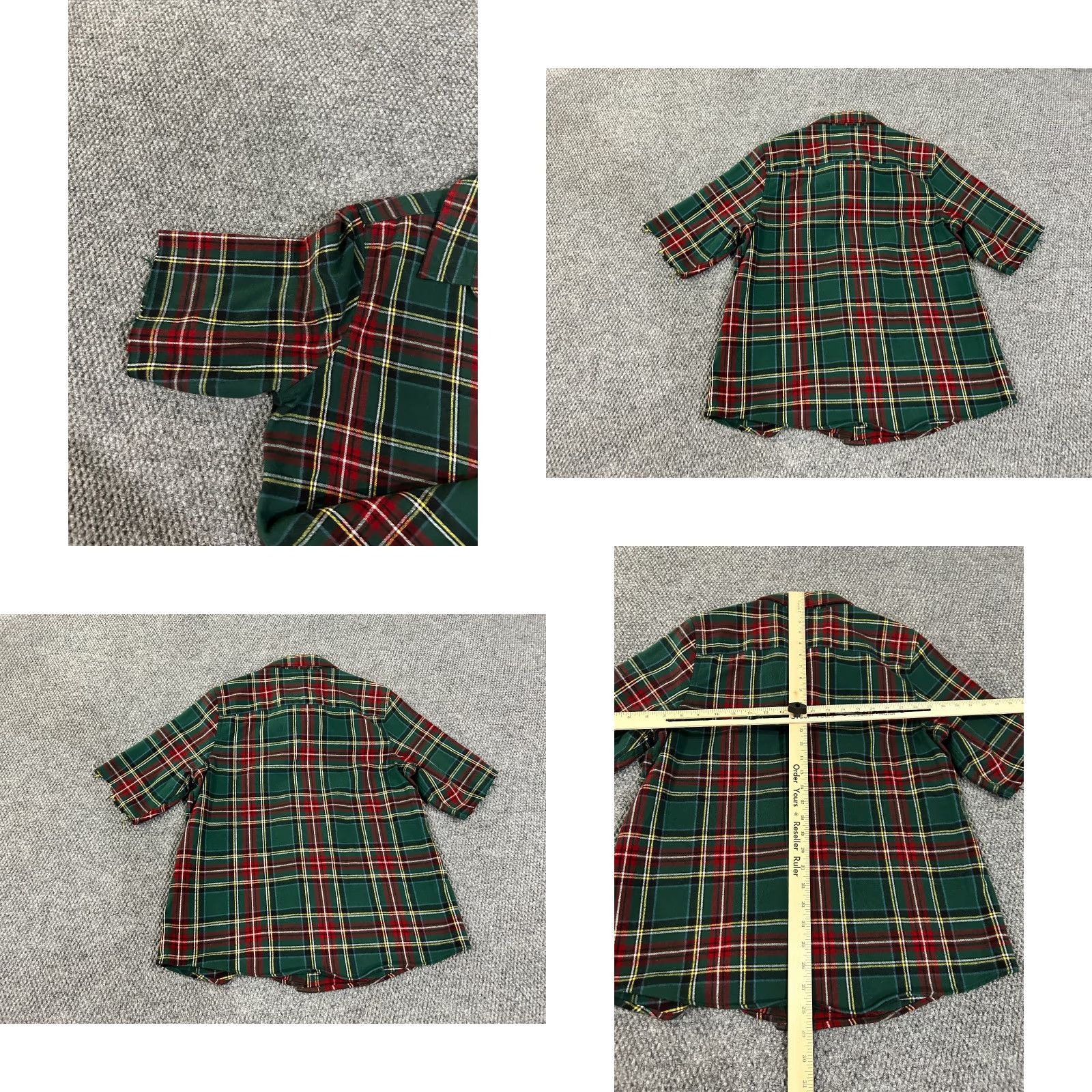 Vintage L.L. Bean Shirt Button-Up Plaid Flannel Medium Green Outdoors Casual Button-Down Collar Mens Regular Pocketed USA Outdoor Green Blue? Size US M / EU 48-50 / 2 - 8 Thumbnail