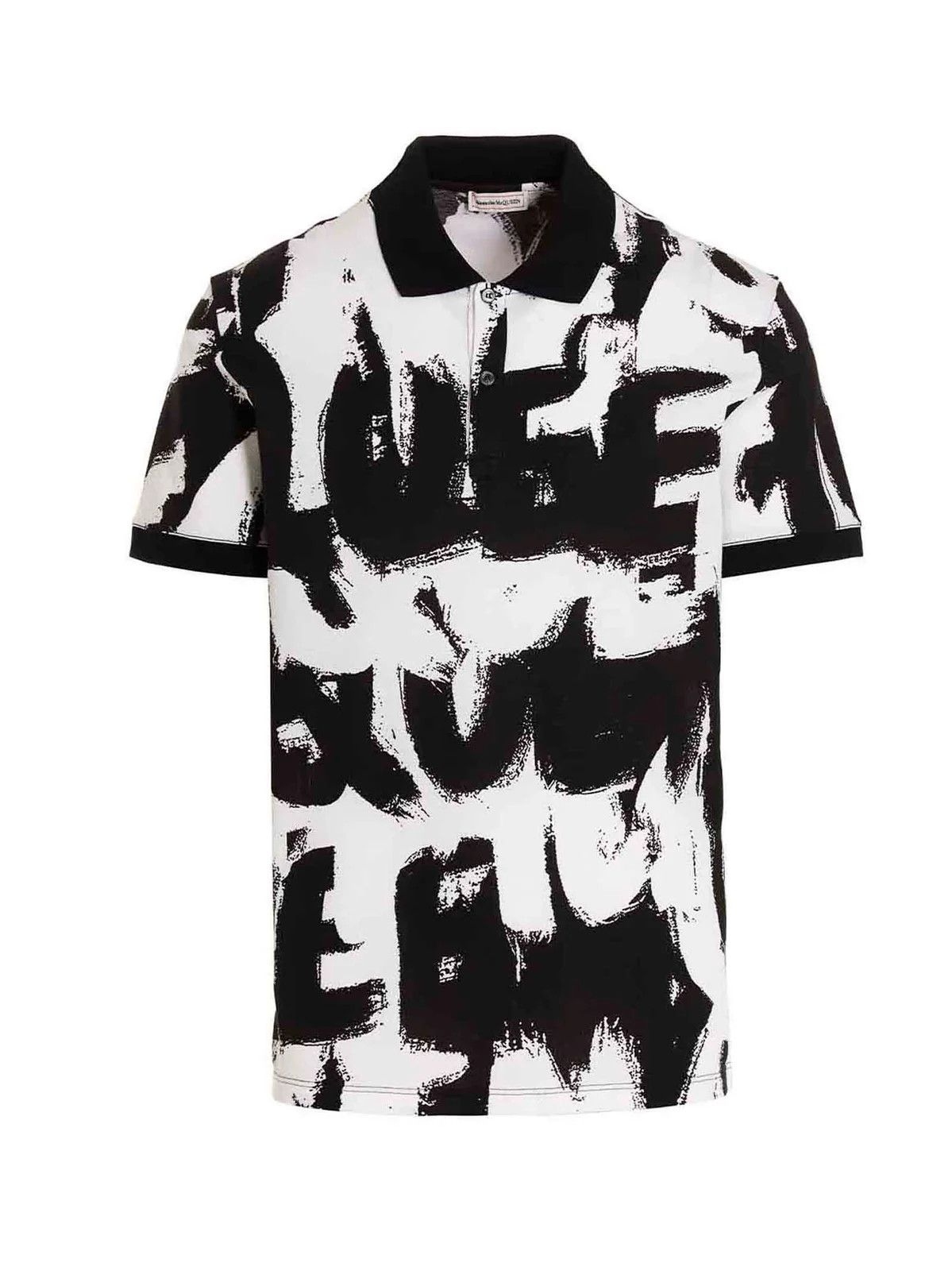 Alexander McQueen o1y1024 Polo Shirt In Black Size US XXS / EU 40 - 1 Thumbnail