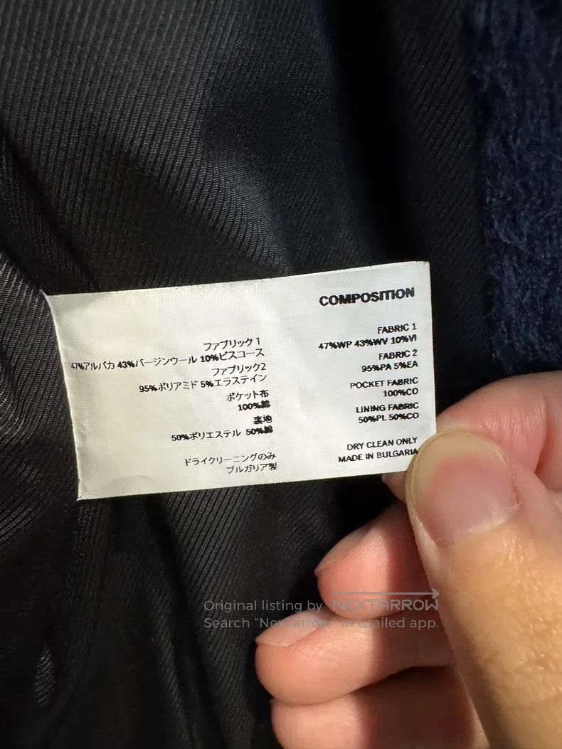 Kiko Kostadinov Kiko Kostadinov dark blue navy blue fleece jacket Size US M / EU 48-50 / 2 - 9 Thumbnail