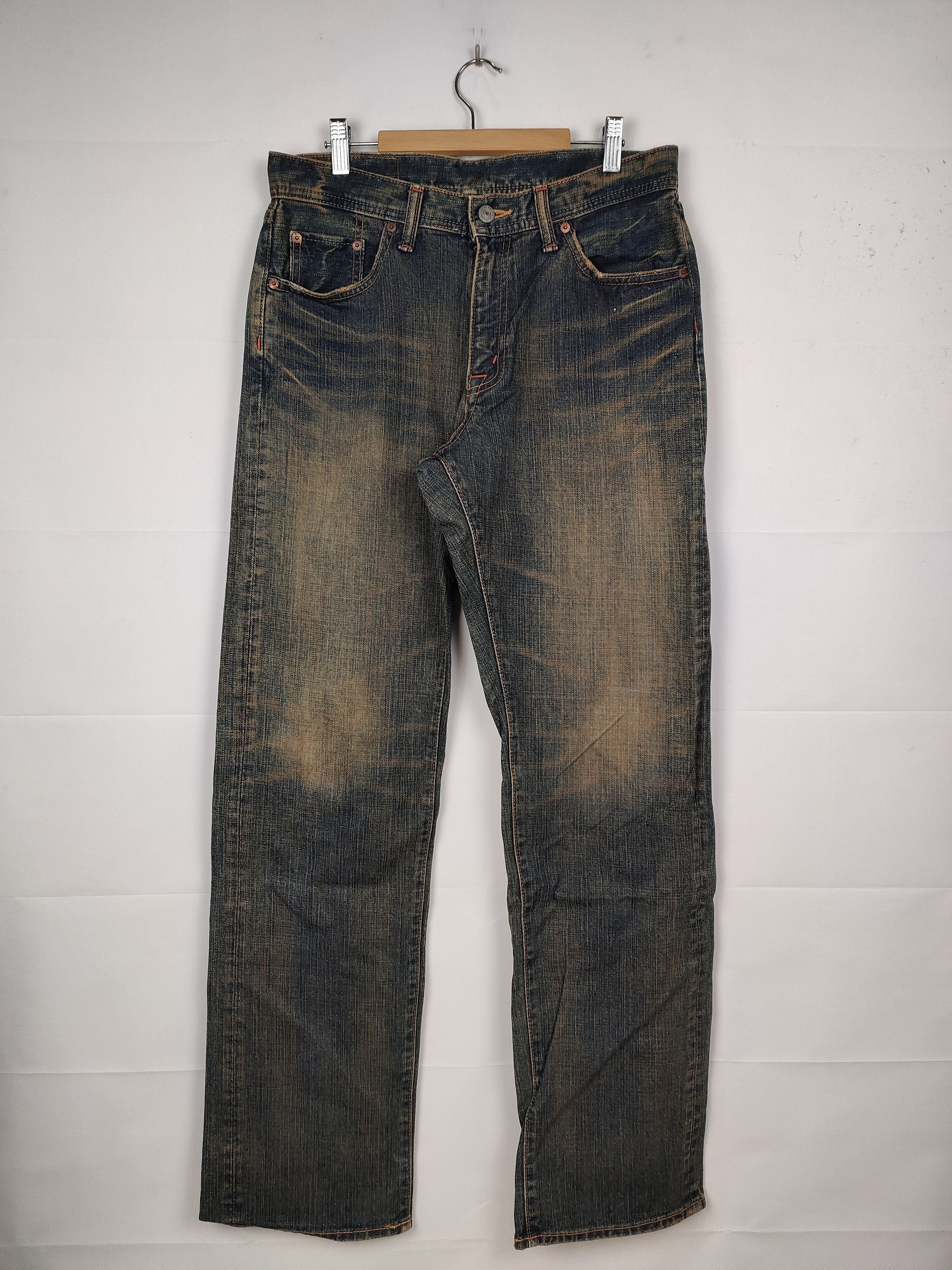 Japanese Brand GL Heart Denim Pant Size US 30 / EU 46 - 1 Thumbnail