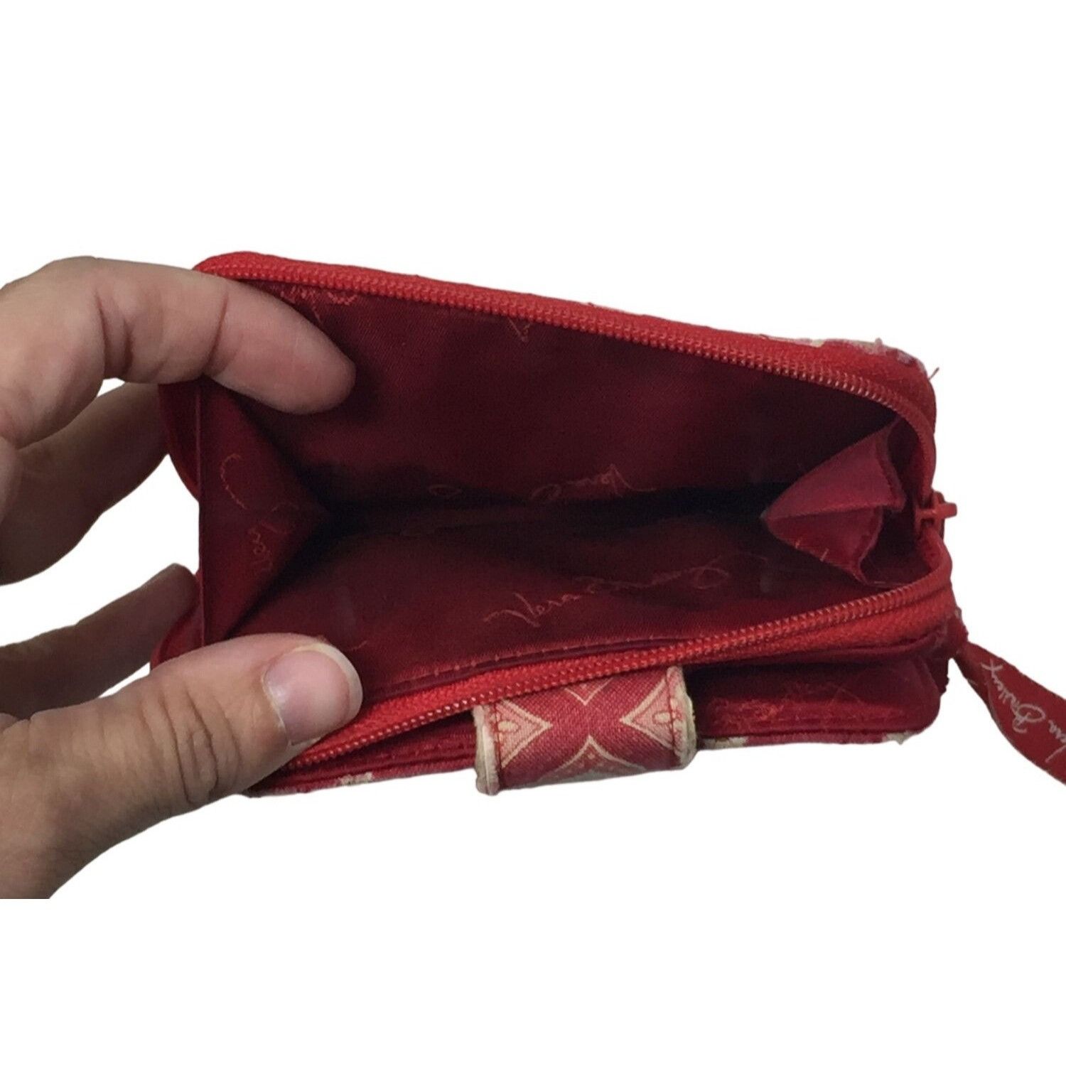 Vera Bradley Womens Red/White Vera Bradley Wallet Size ONE SIZE - 5 Thumbnail
