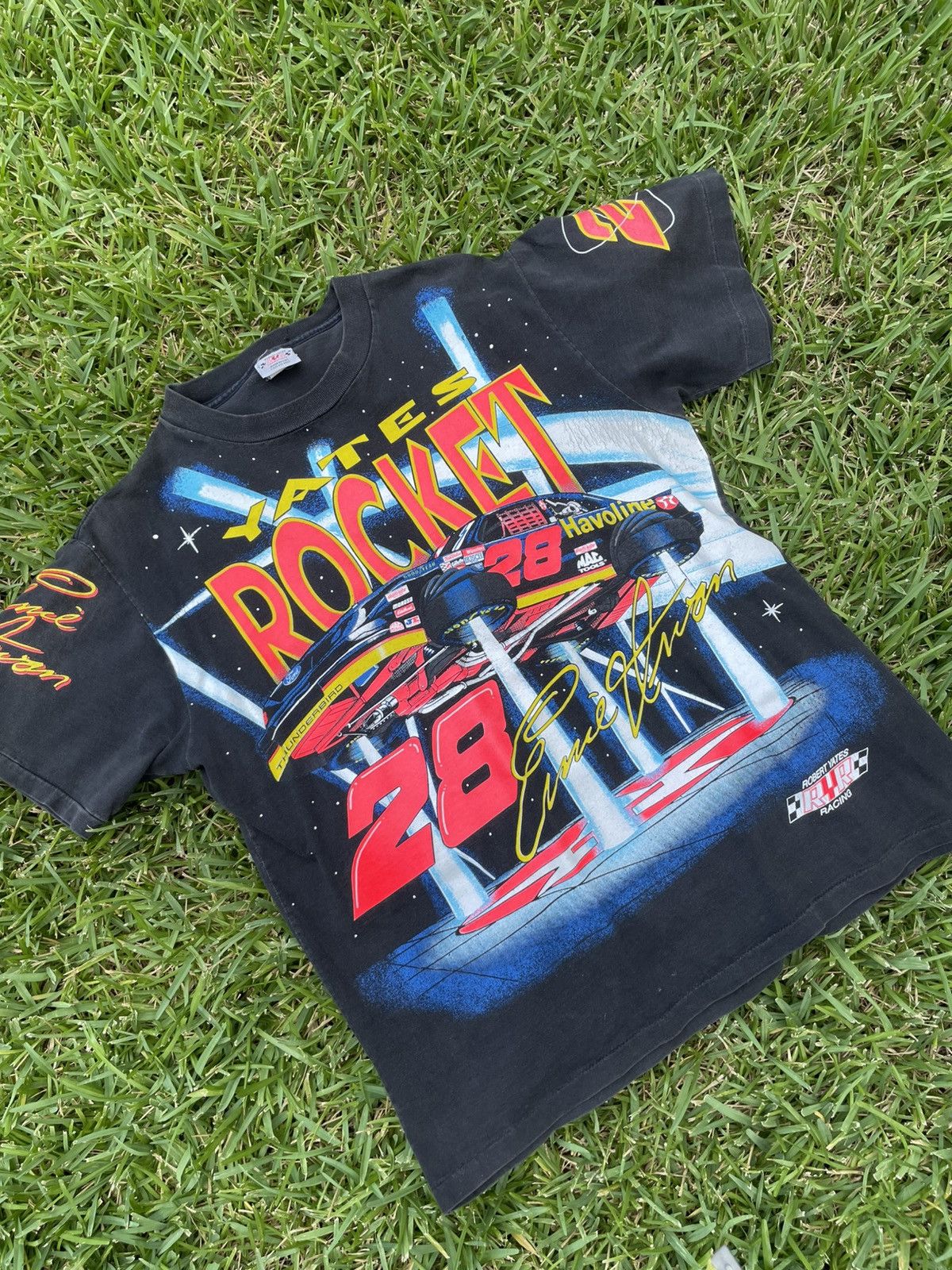 Vintage Rare Vintage NASCAR Ernie Irvin/ Robert Yates Racing Rocket Size US L / EU 52-54 / 3 - 3 Thumbnail