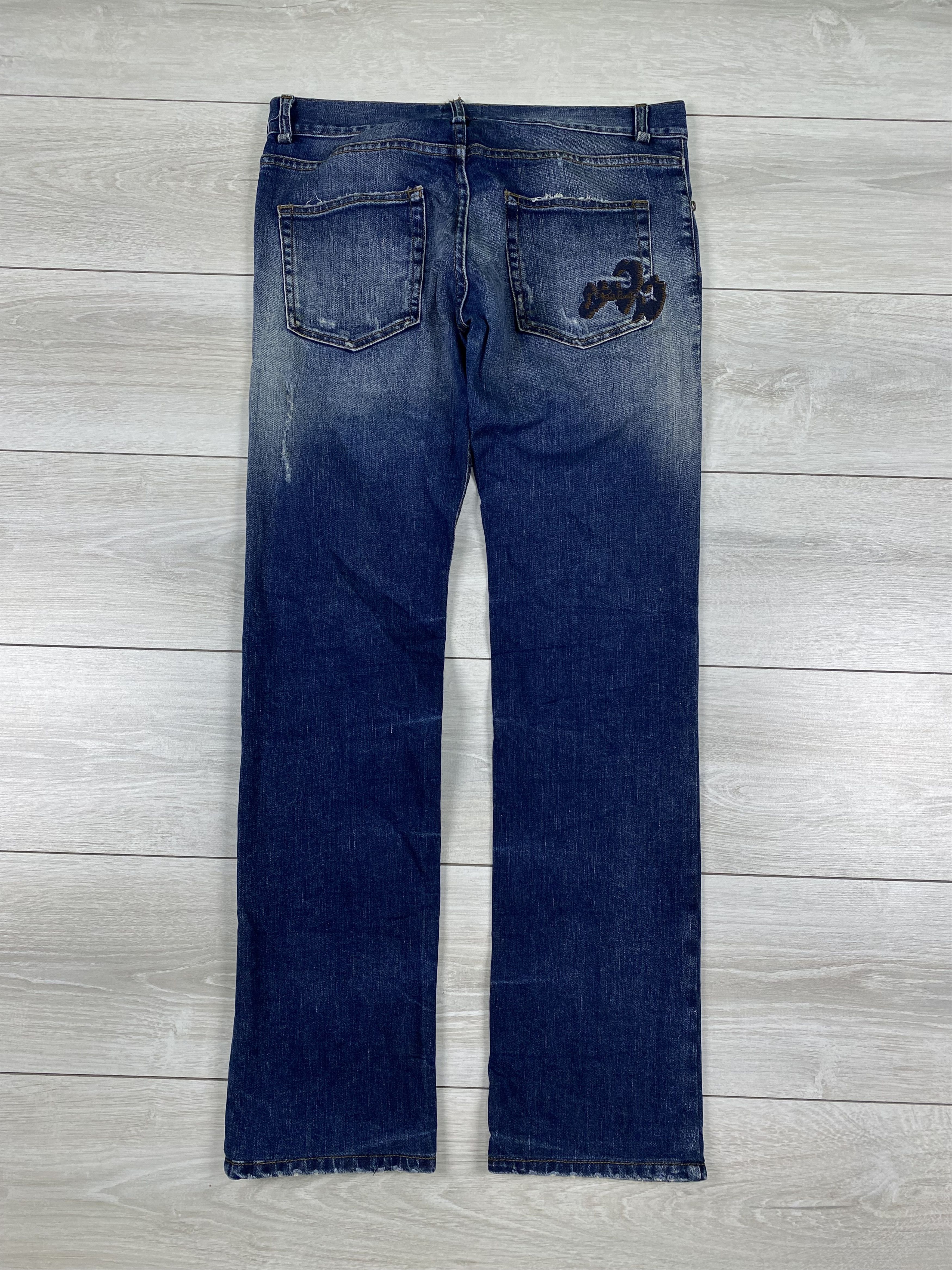 Roberto Cavalli Vintage Roberto Cavalli washed distressed logo skinny jeans Size US 32 / EU 48 - 1 Thumbnail