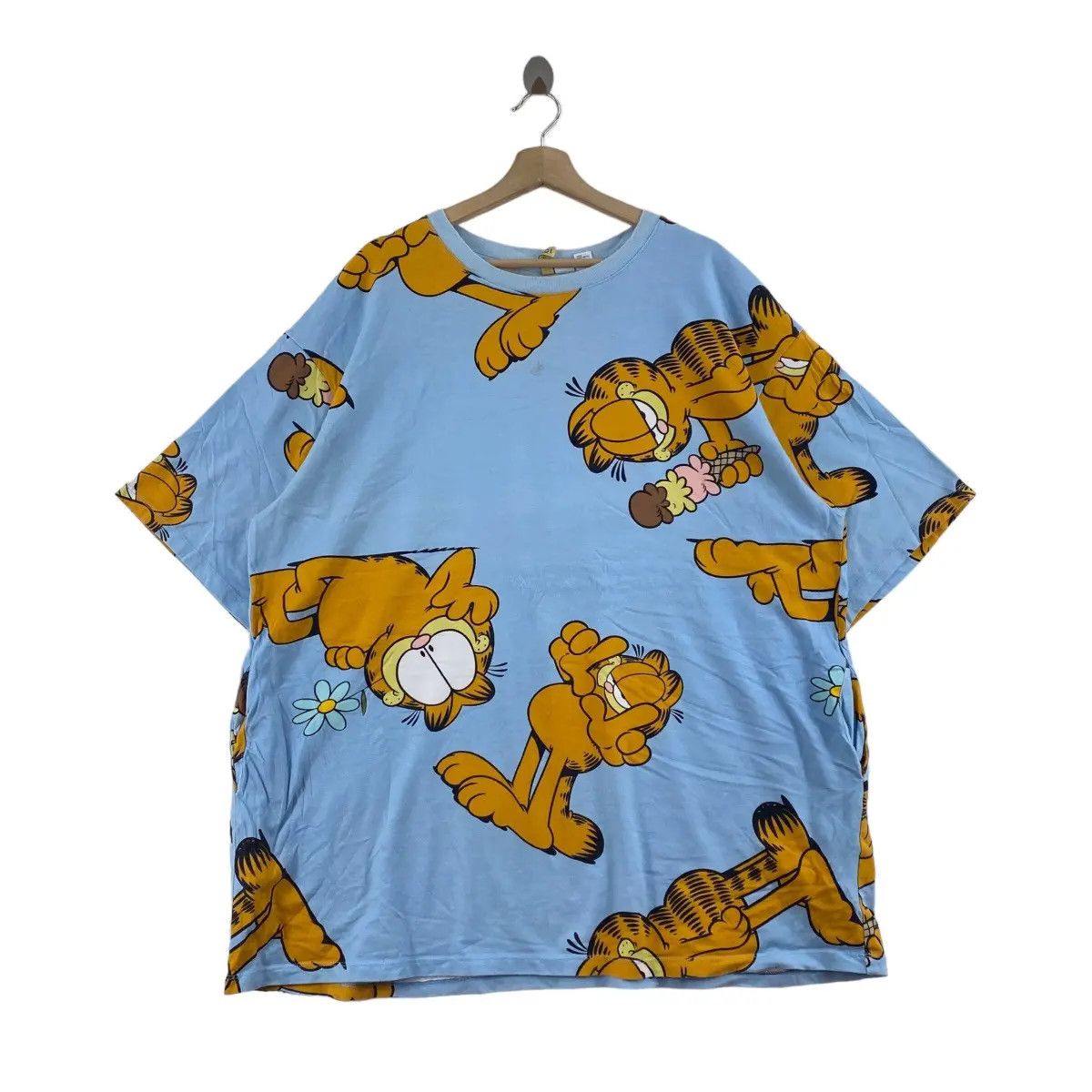 H&M Vintage GARFIELD AOP OVER PRINT Cartoon T Shirt Devided H&M Size L / US 10 / IT 46 - 1 Thumbnail