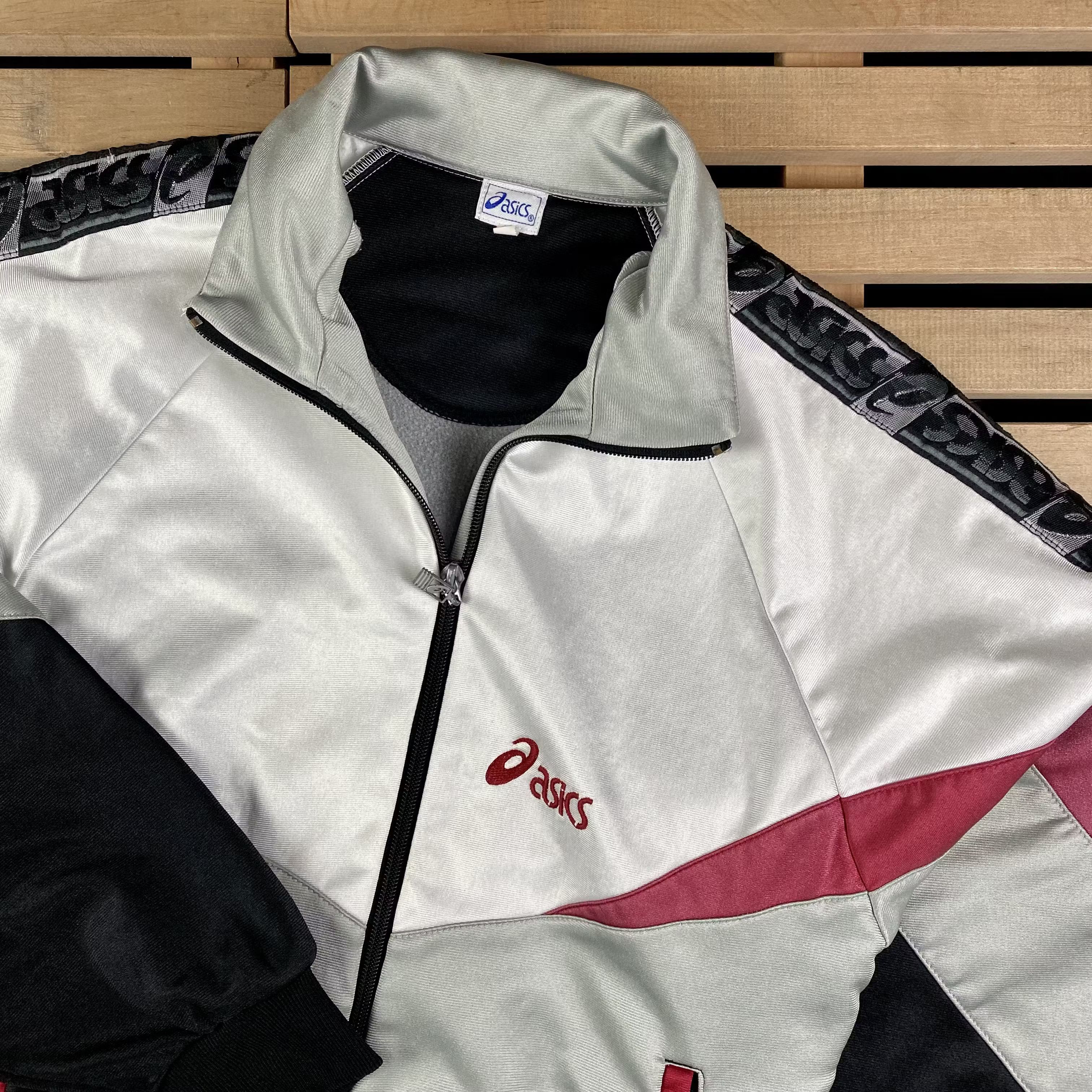 Asics × Vintage Mens Bomber Jacket Asics Vintage Size 48 Size US M / EU 48-50 / 2 - 2 Thumbnail