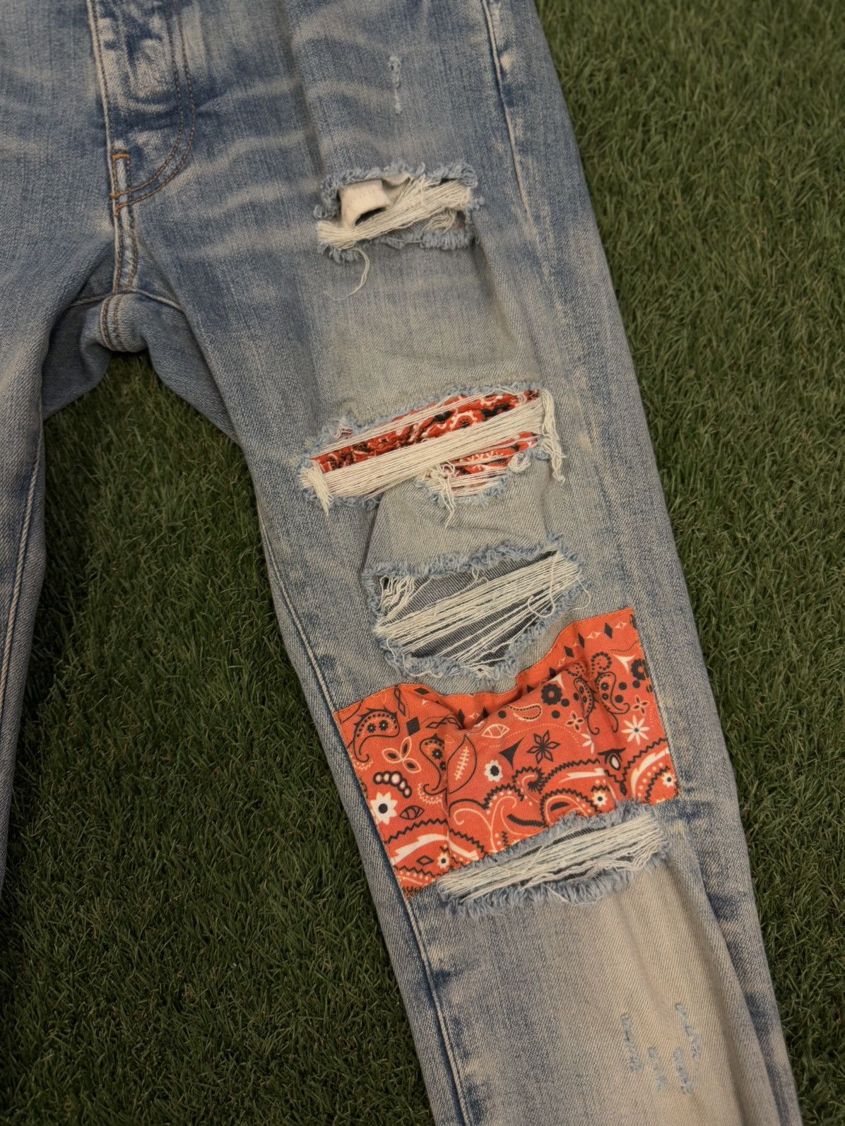 Amiri Amiri Jeans Orange Patch Size 30 Clean Condition 🧼 Size US 30 / EU 46 - 6 Thumbnail