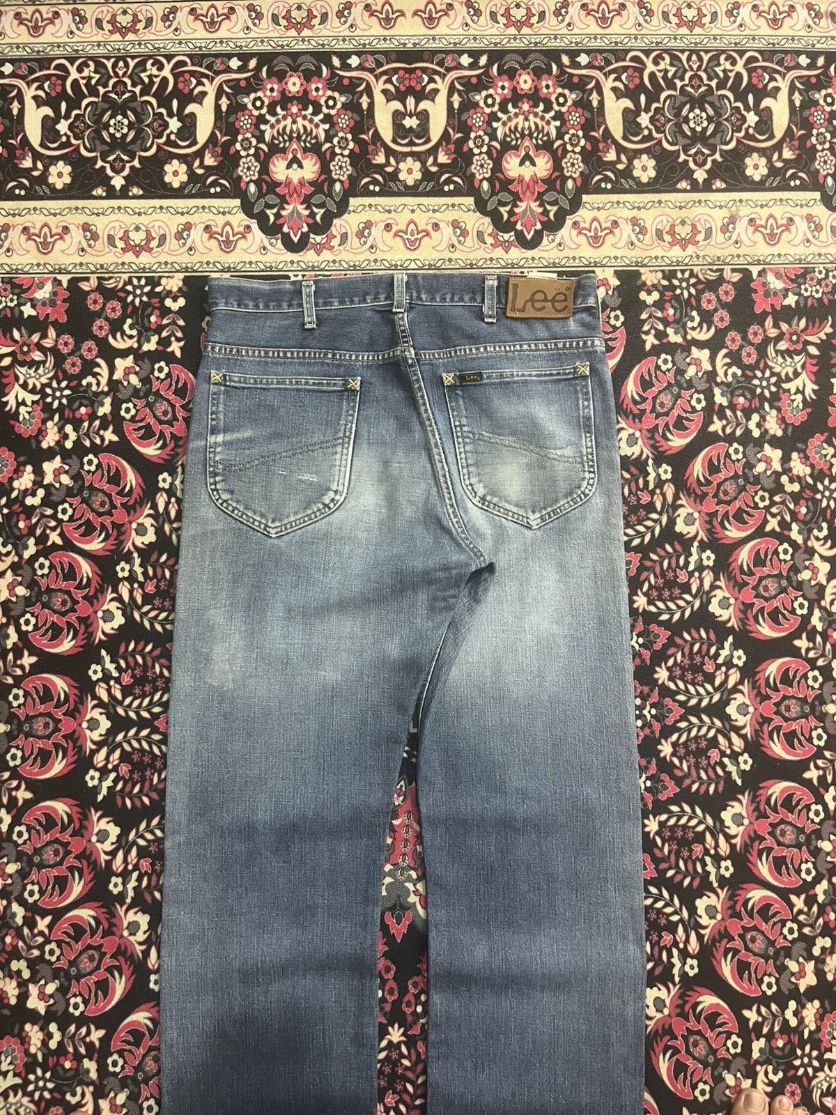 Vintage Vintage Lee Rider Union Made Sanforized Half Selvedge Jeans Size US 34 / EU 50 - 8 Thumbnail