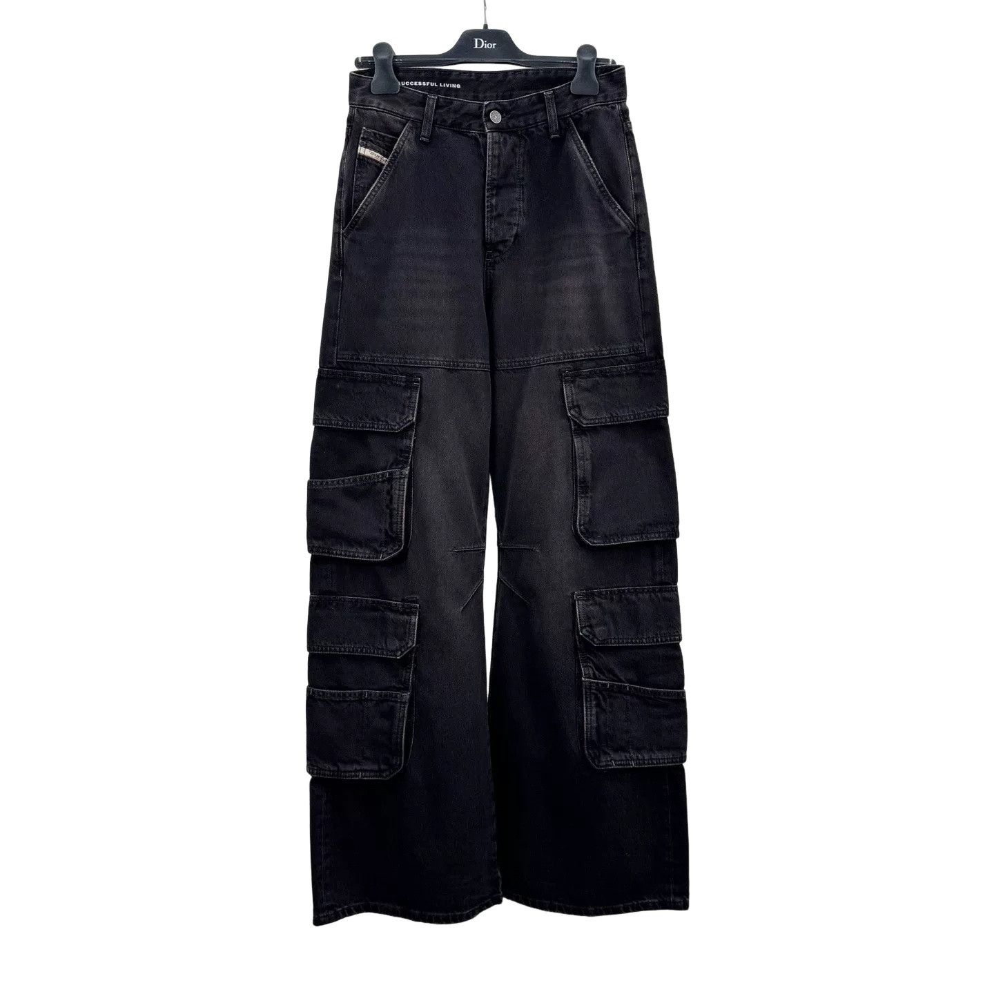 Diesel Diesel Washed Multi-Pocket Cargo Jeans W24 Size US 26 / EU 42 - 1 Thumbnail