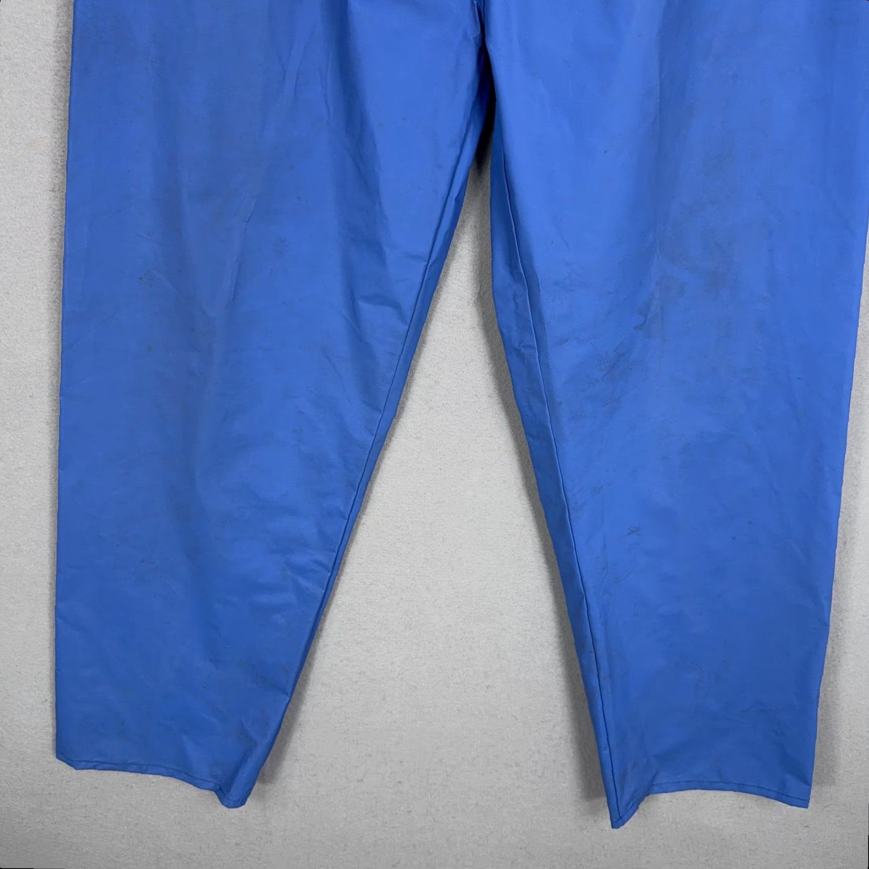 Vintage VINTAGE L.L. Bean Rain Pants Mens Large Blue PVC Nylon Elastic Waist 80s 90s Pants Mens Large Blue Waterproof Rain Pants Size US 33 - 3 Thumbnail
