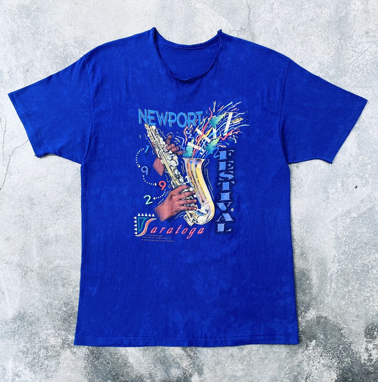 Band Tees Vintage 90s Newport Festiva Jazz Distressed Tees Size US L / EU 52-54 / 3 - 1 Thumbnail