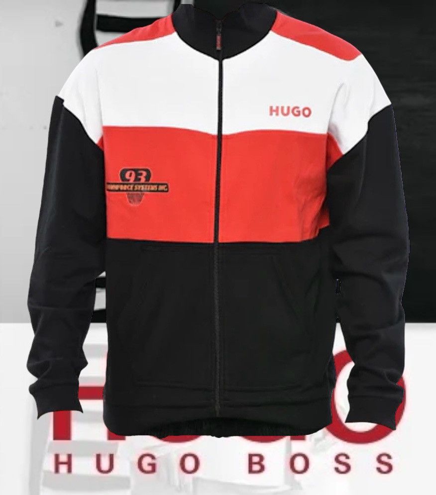 Hugo Boss Stretch Cotton Sweatshirt with Zip US L