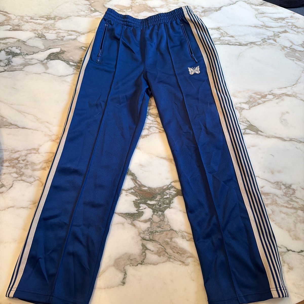 Needles Blue and White Needles Track Pants Size US 28 / EU 44 - 1 Thumbnail