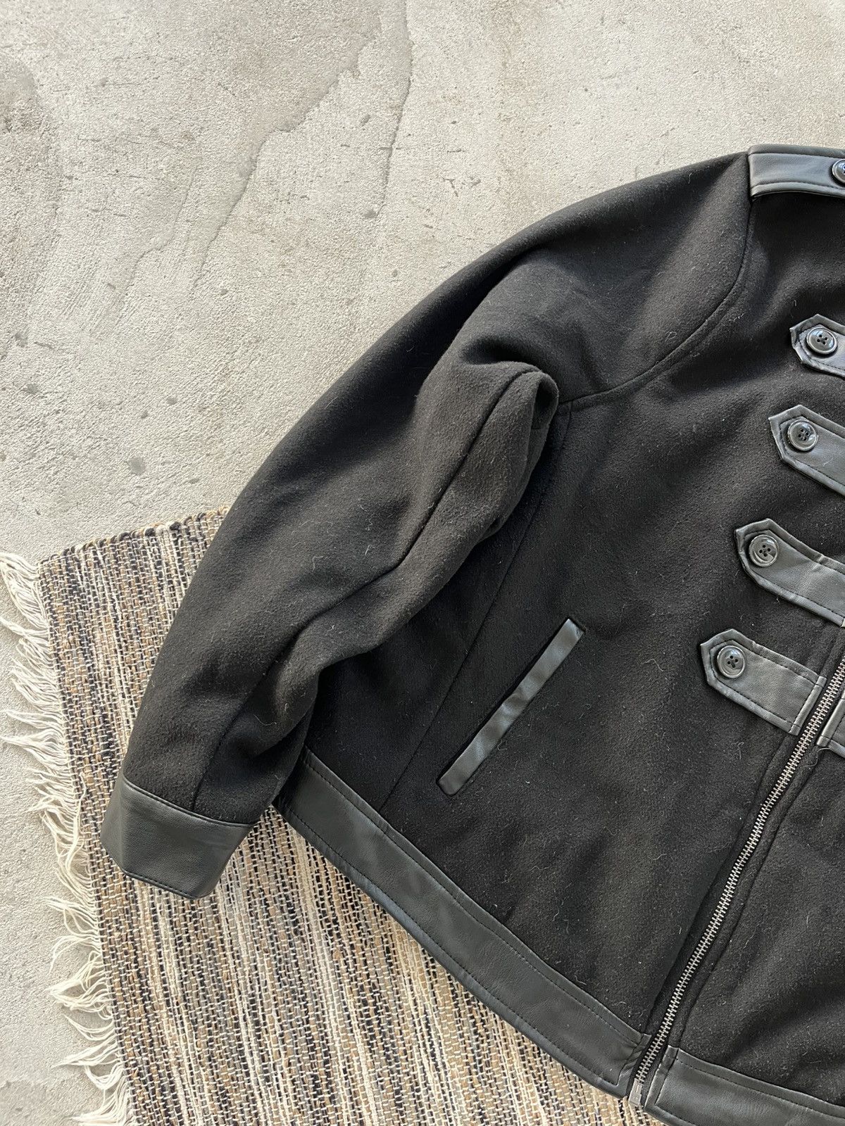 Other Hype Vintage Torrid Wool Napoleon Bomber Jacket Black Y2K Size S / US 4 / IT 40 - 3 Thumbnail