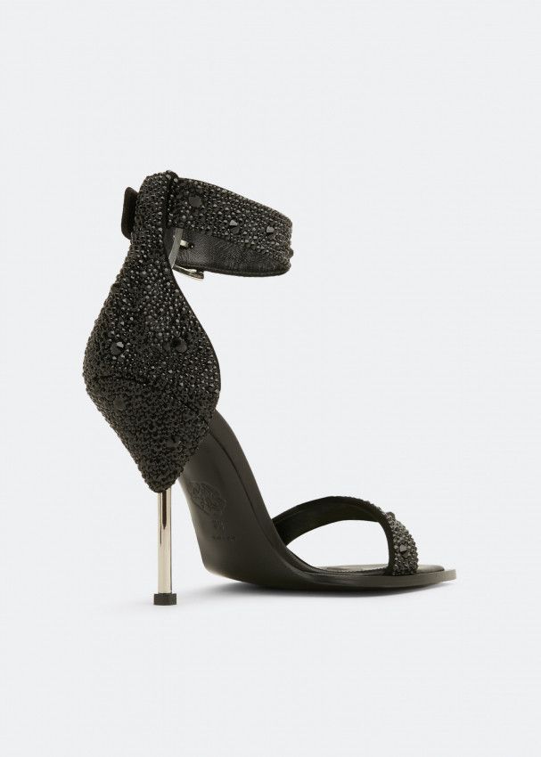 Alexander McQueen o1y0225 Sandals in Black Size US 6.5 / IT 36.5 - 3 Thumbnail