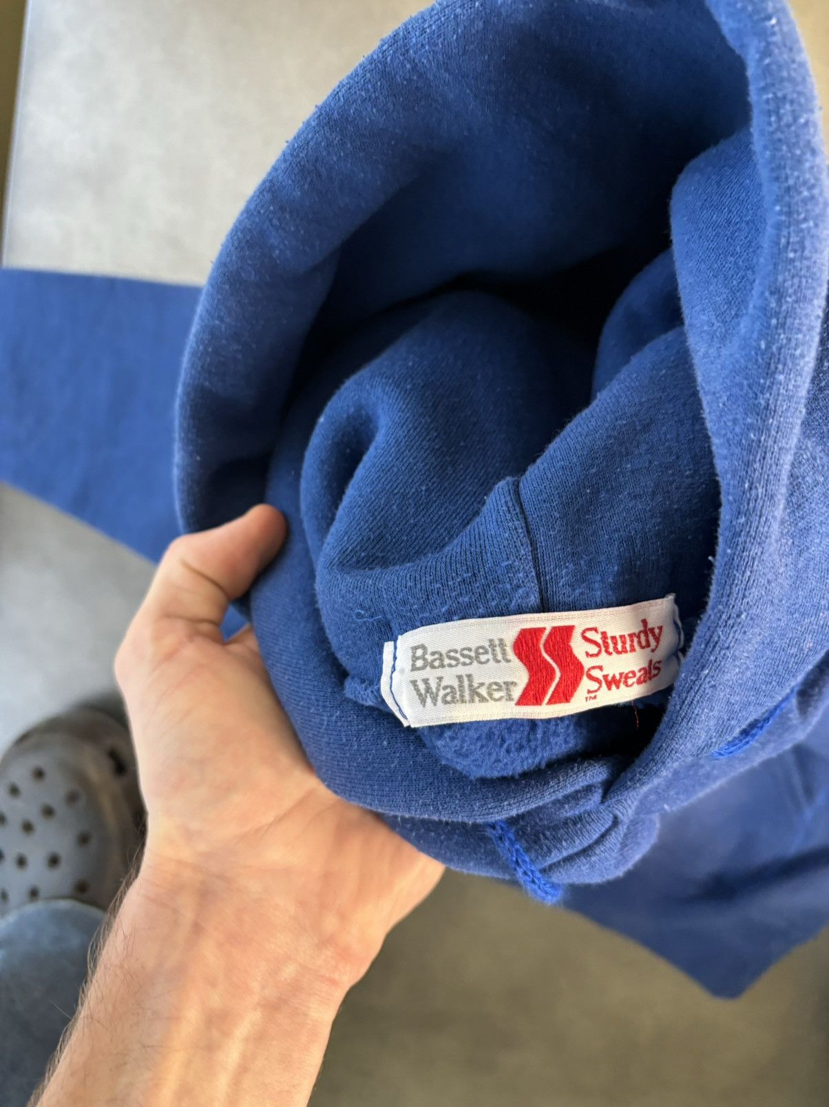 Russell Athletic × Vintage 1980s Bassett Walker Sweatshirt Vintage Hoodie Raglan Faded Size US S / EU 44-46 / 1 - 4 Thumbnail
