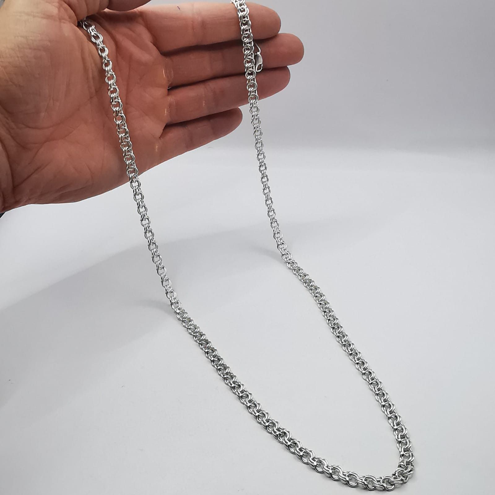 Sterling Silver Vintage Chain, 925 Sterling Silver, Signed 38.36g Size ONE SIZE - 2 Thumbnail