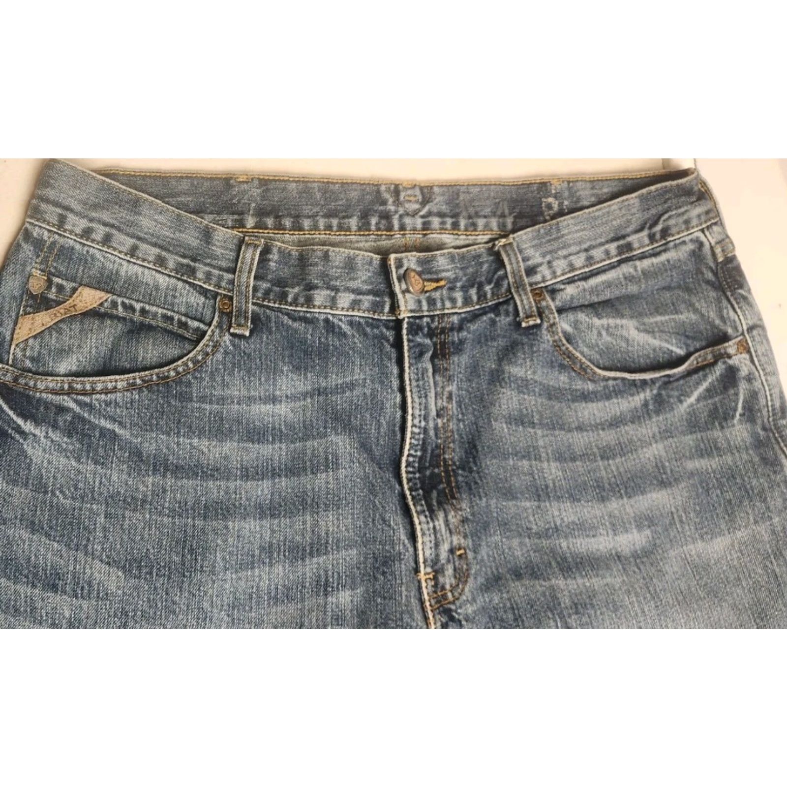 Ariat ARIAT M4 Blue Jeans Men's 36x34 Boot Cut Denim Western Cowboy 10007775 Size US 36 / EU 52 - 6 Thumbnail