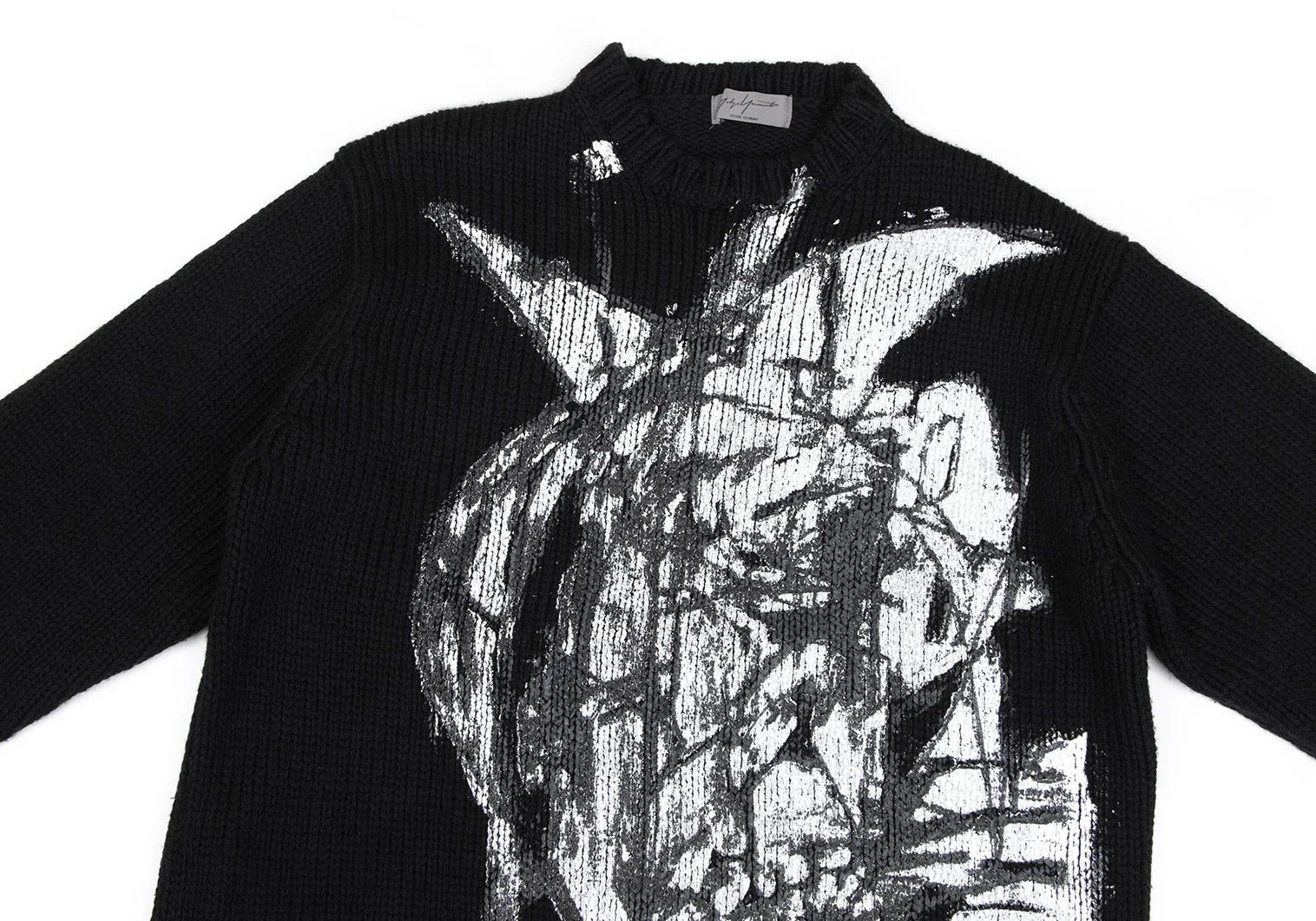 Yohji Yamamoto Yohji Yamamoto Madness Pigment Print Knit Sweater Size US M / EU 48-50 / 2 - 2 Thumbnail
