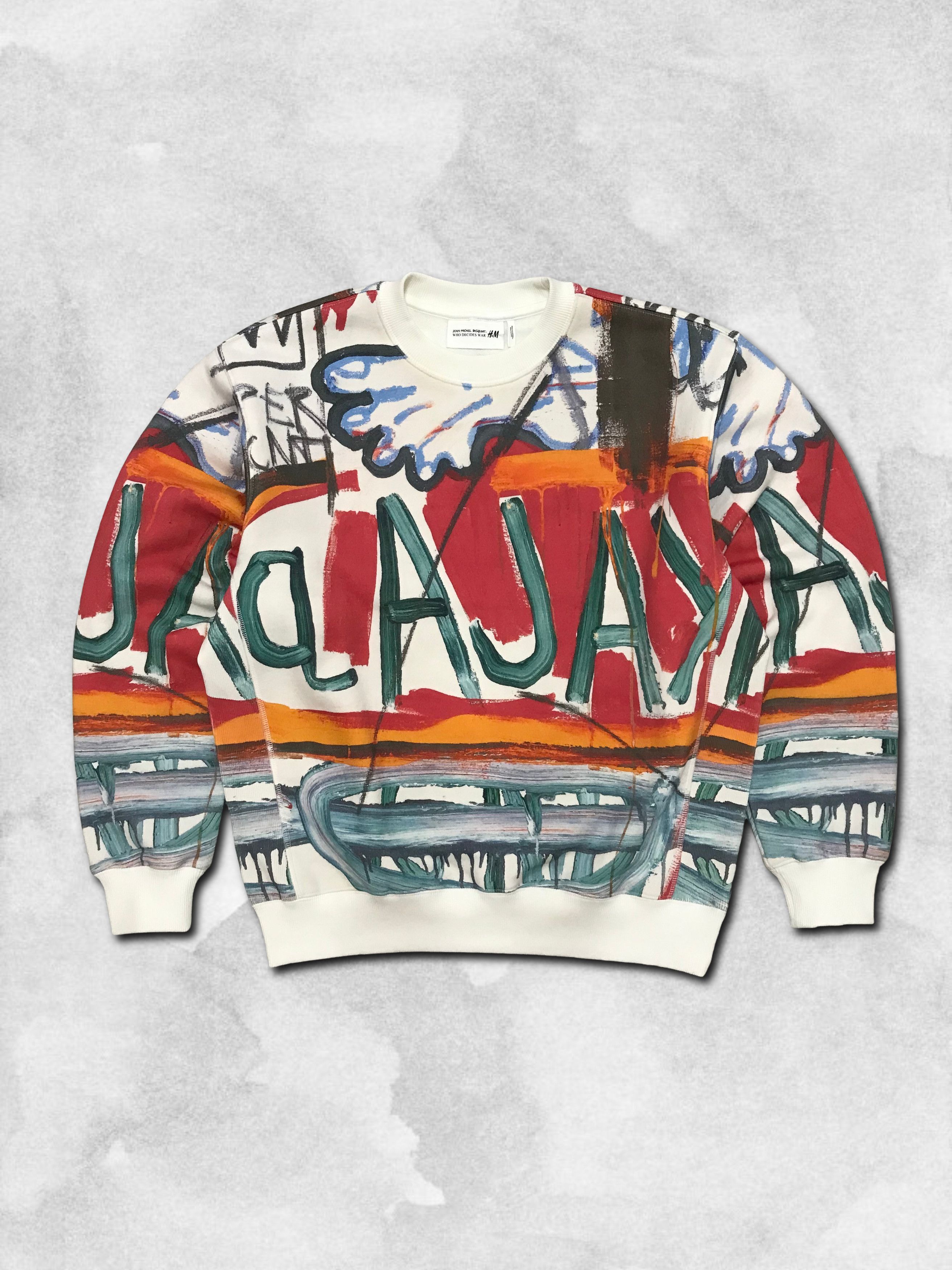 H&M × Jean-Michel Basquiat × Who Decides War Jean-Michel Basquiat Who Decides War H&M Sweatshirt Oversize Size US XL / EU 56 / 4 - 1 Thumbnail