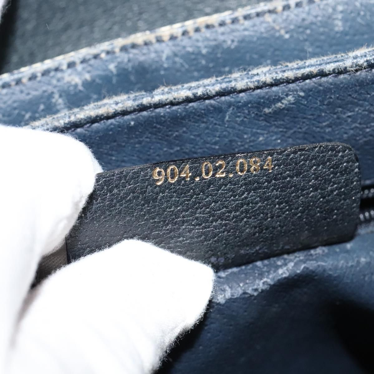Gucci GUCCI GG Supreme Sherry Line Shoulder Bag Pvc Navy Gold 904 Size ONE SIZE - 22 Thumbnail