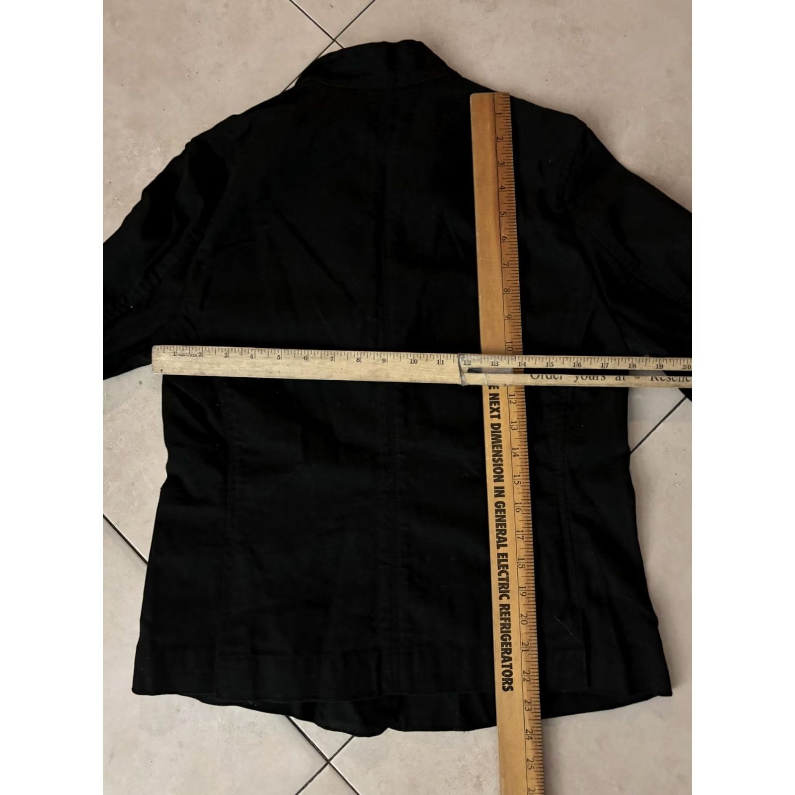 Banana Republic Banana Republic Jacket Womens M Black Cotton Twill Button Front Utility Short Sleeve Casual Spring Fall Size M / US 6-8 / IT 42-44 - 5 Thumbnail