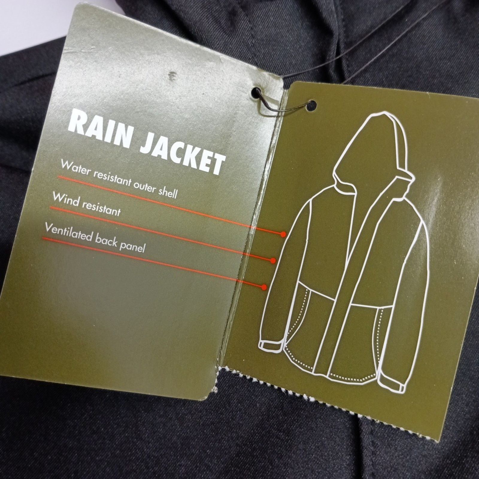 Other Ozark Trail Rain Jacket Men's Size L Black Waterproof Hood Size US L / EU 52-54 / 3 - 5 Thumbnail