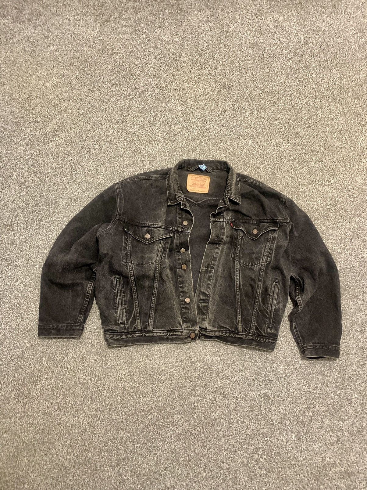 Levi's Vintage Boxy Levis Denim Jacket Size US L / EU 52-54 / 3 - 3 Thumbnail