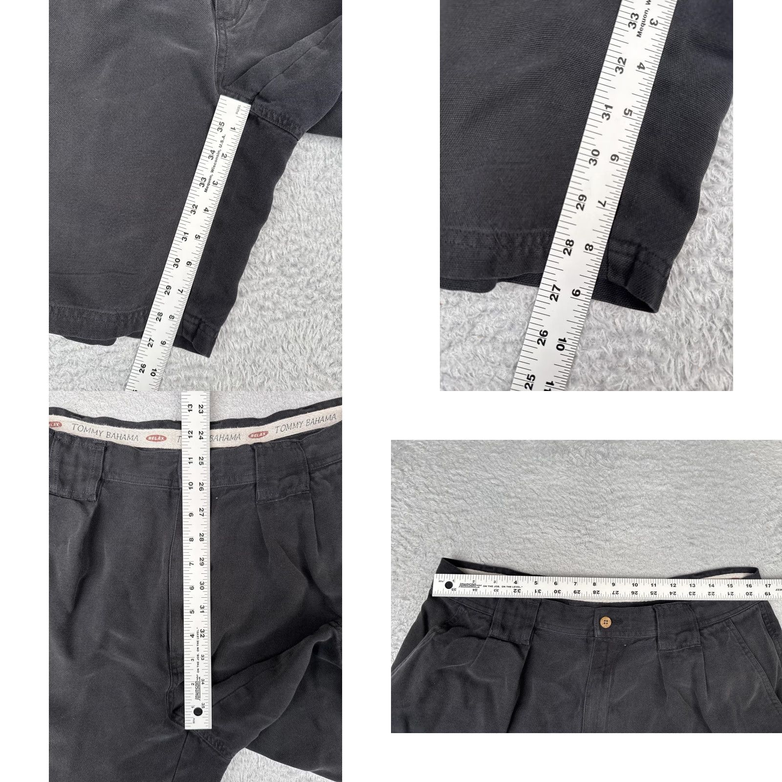 Tommy Bahama Tommy Bahama Shorts Mens 36 Black Silk Pleated Chino Relax Coconut Button Casual Size US 36 / EU 52 - 8 Thumbnail