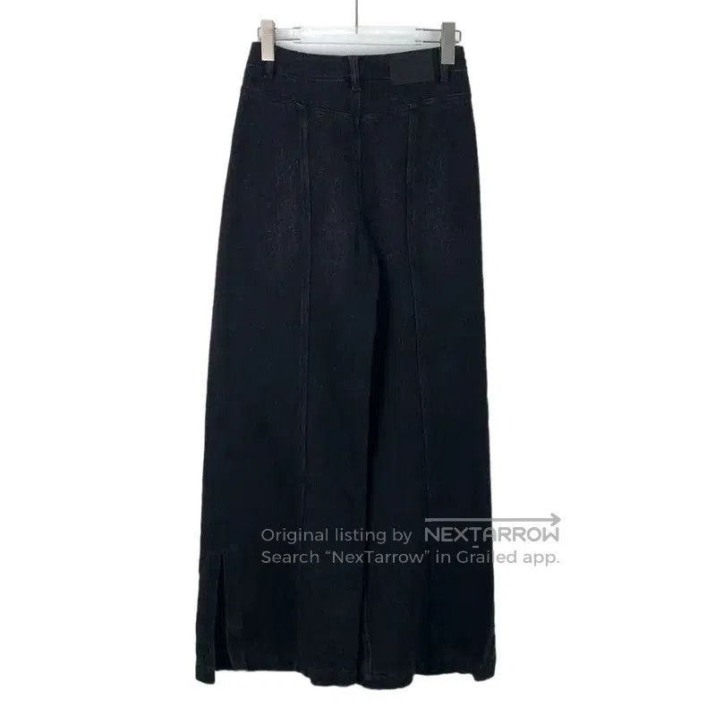 Chanel Chanel Black Cotton Wide Leg Jeans . Size 22" - 1 Thumbnail
