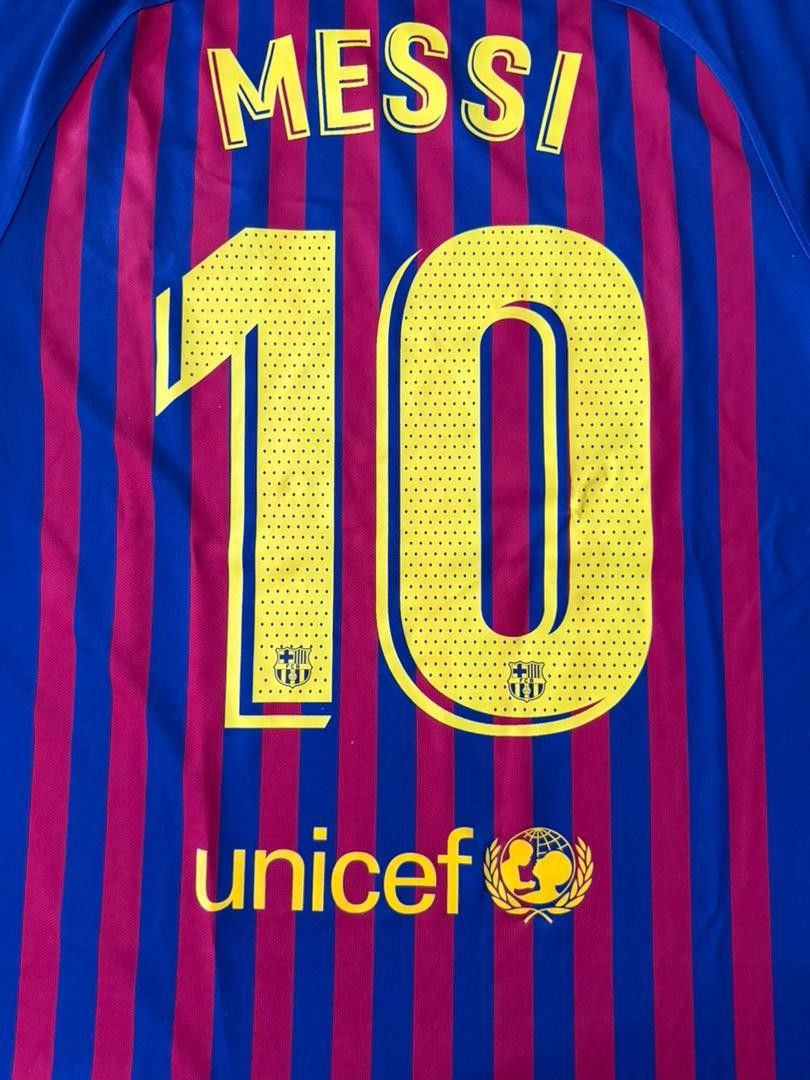 Nike Barcelona 2018/19 Home Shirt - MESSI #10 Size US M / EU 48-50 / 2 - 6 Thumbnail