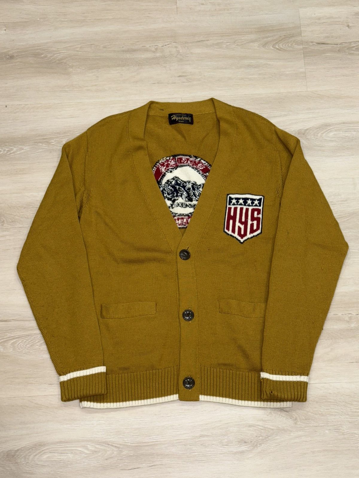 トップス HYSTERIC GLAMOUR X WDS Knit Cardigan Hysteric Glamour Knit Cardigan with Embroidered Logo