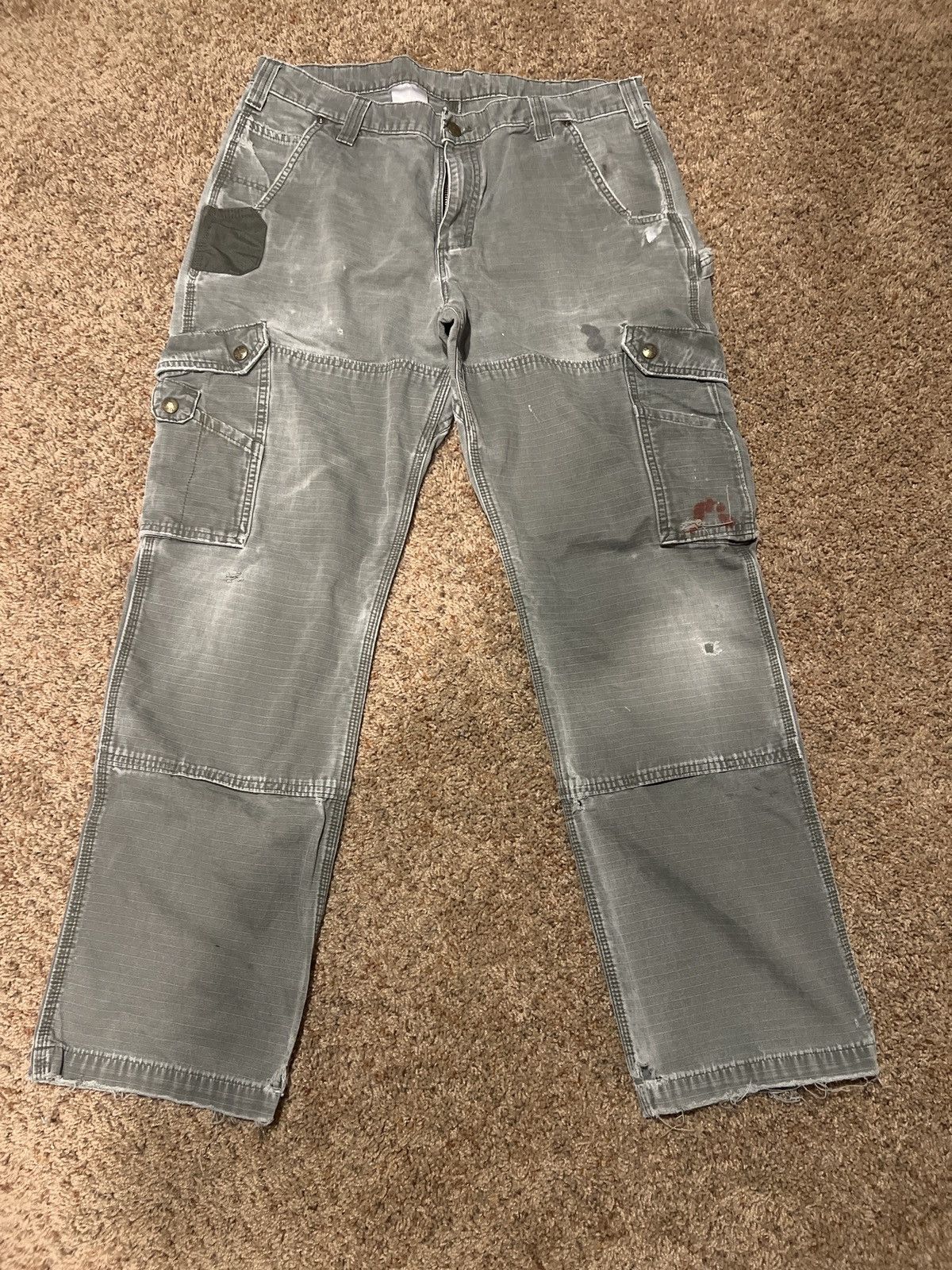 Carhartt Vintage Carhartt Double Knee Cargo Pants 36x32 Size US 36 / EU 52 - 1 Thumbnail