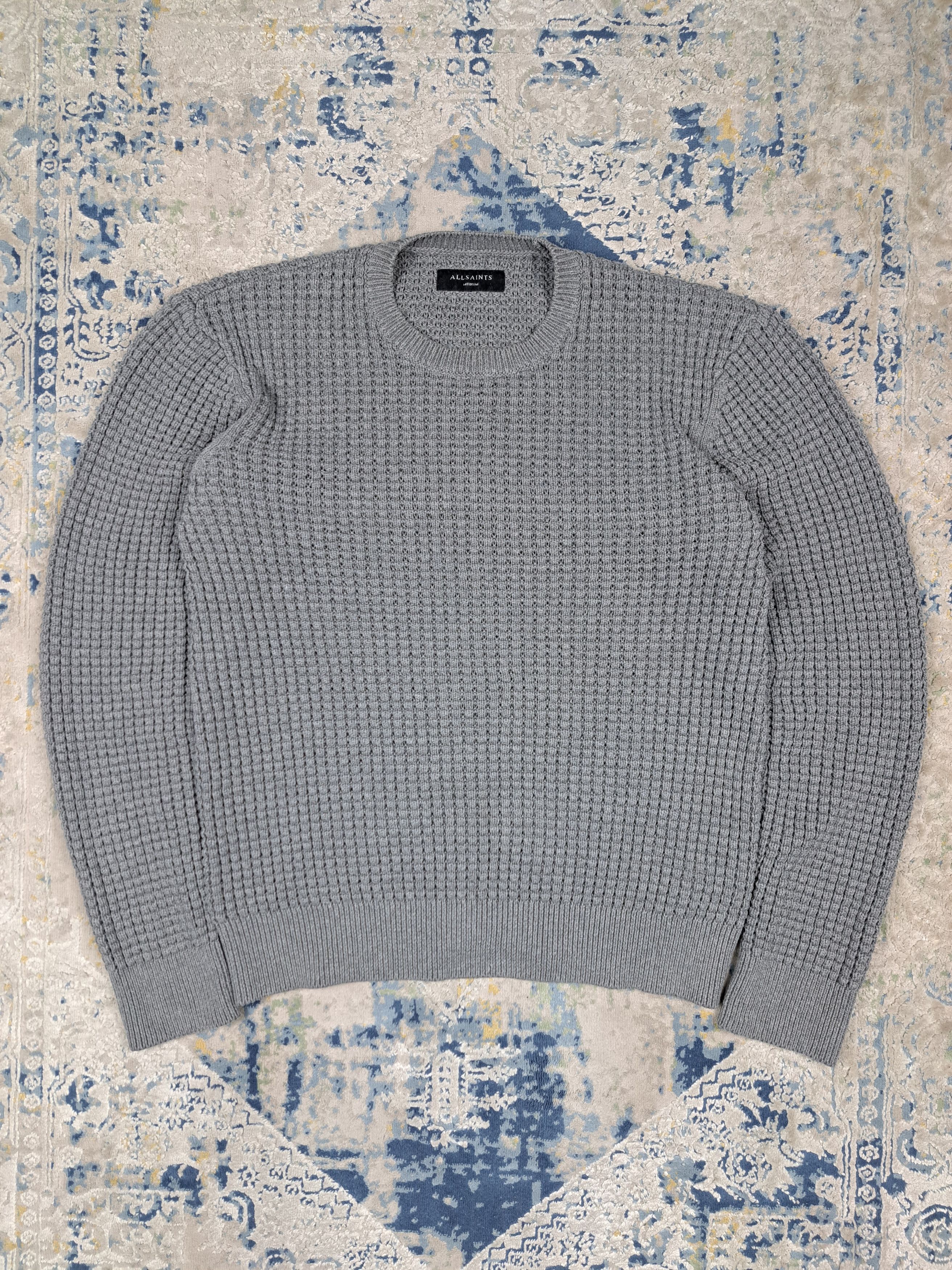 Allsaints Allsaints Waffle Knit Sweater Archive Old Money Size US M / EU 48-50 / 2 - 1 Thumbnail