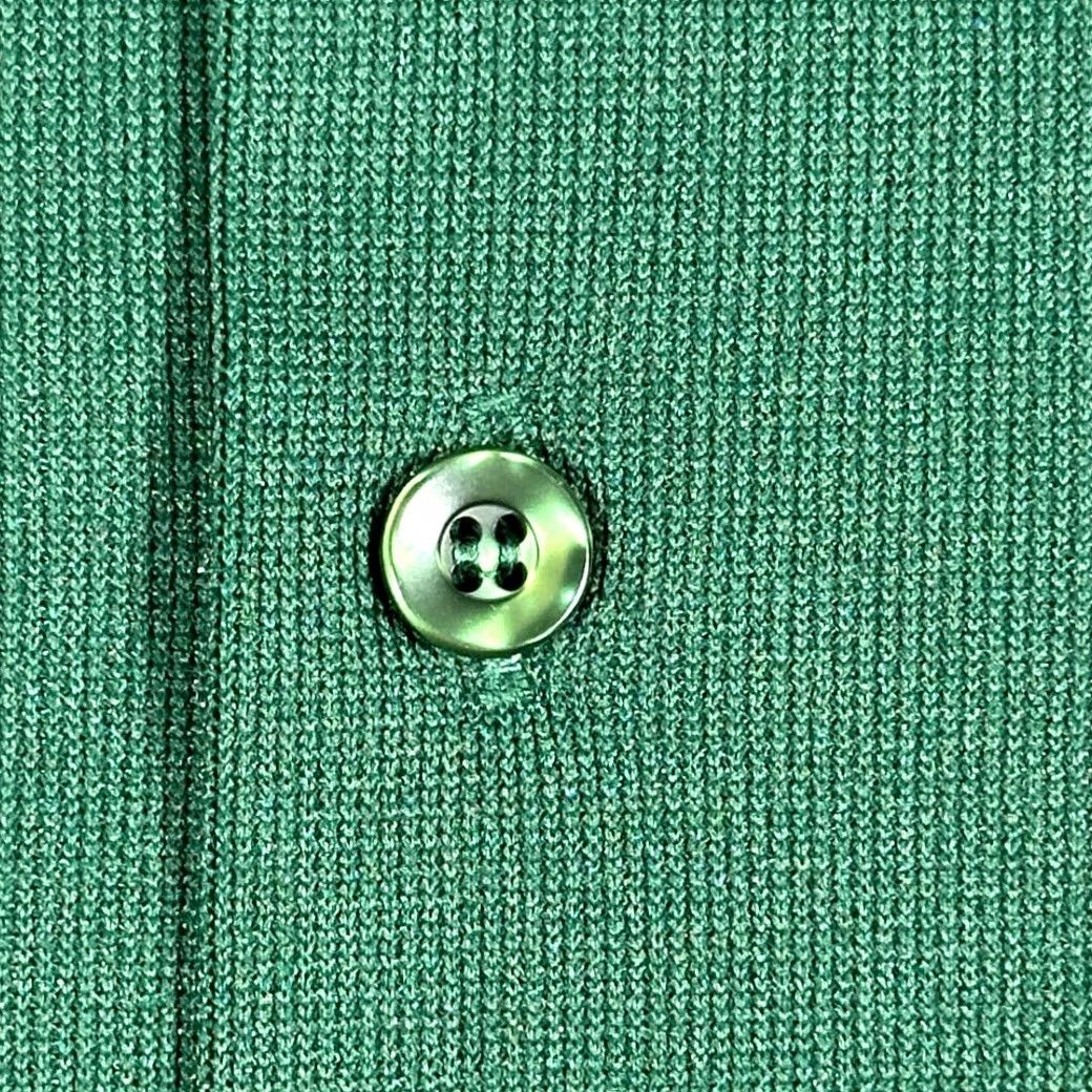 JCPenney VINTAGE Towncraft Shirt Adult LARGE Green JC Penney Disco Textured Knit 70s Shirt Mens XL Green 70s TownCraft Button-Up Embroidered Chest Patch Size US L / EU 52-54 / 3 - 5 Thumbnail