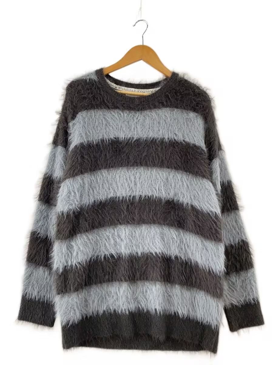 Number (N)ine Fluffy Striped Knit Sweater Size US L / EU 52-54 / 3 - 1 Thumbnail